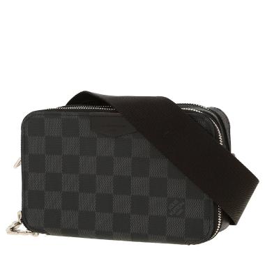 Bolso bandolera Louis Vuitton  Alpha Wearable en lona a cuadros gris Graphite
