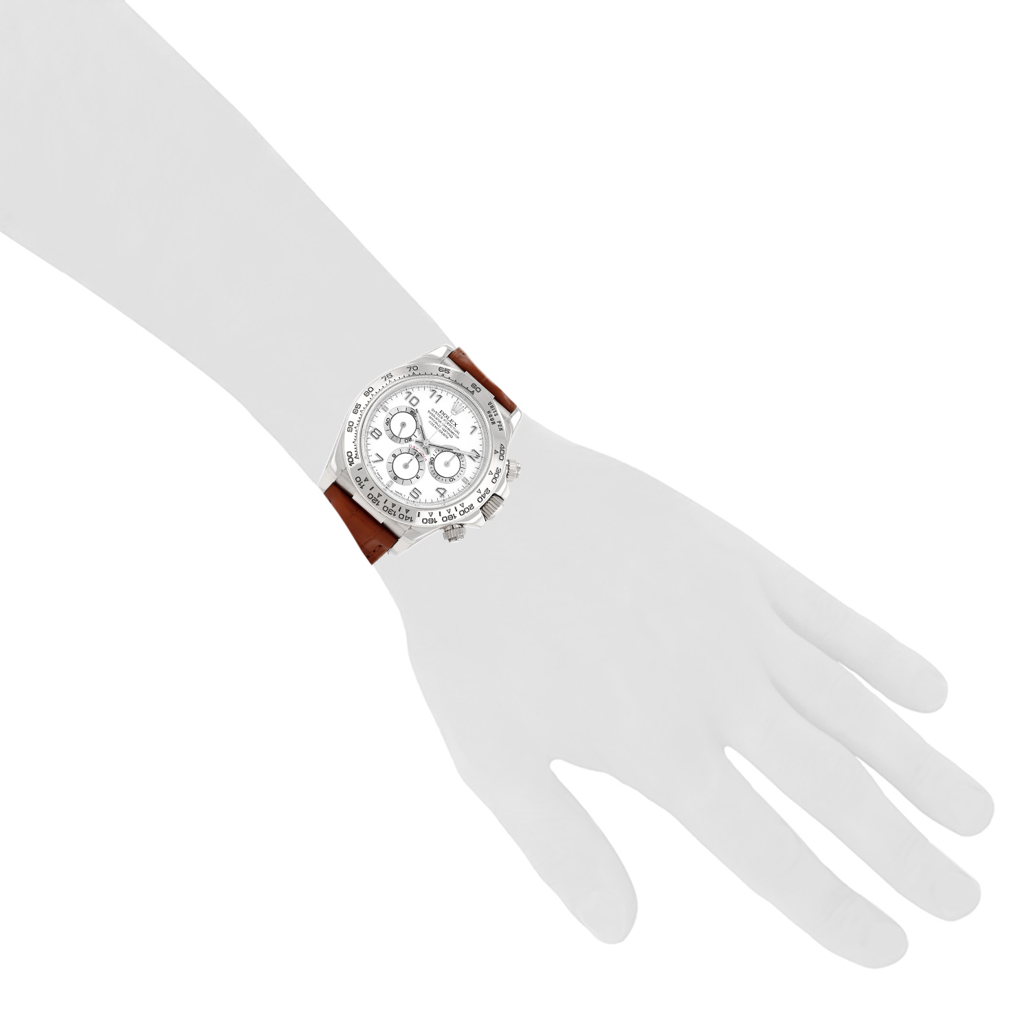 Montre Rolex Daytona Automatique en or blanc Ref: Rolex - 16519  Vers 1997 - Detail D1