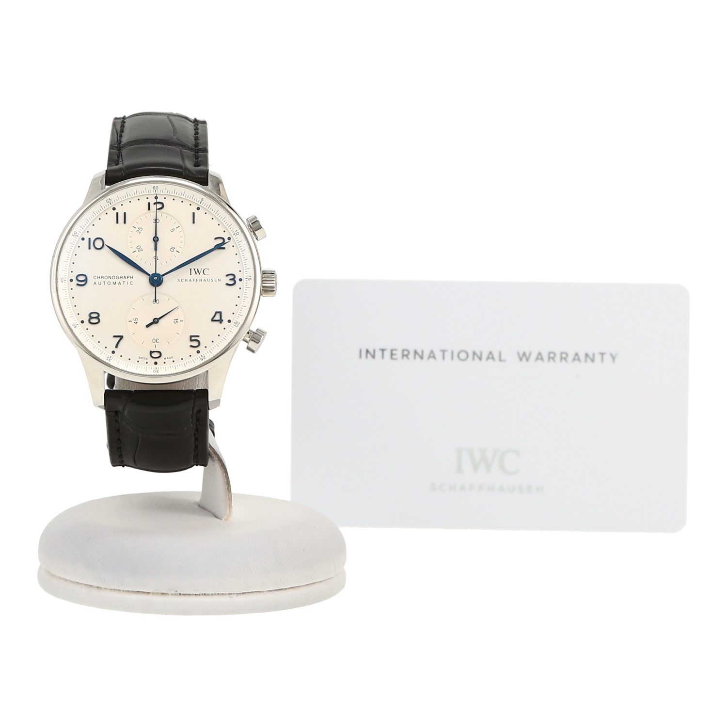 Montre IWC Portuguese-Chronograph en acier Ref: IWC - 371446  Vers 2000