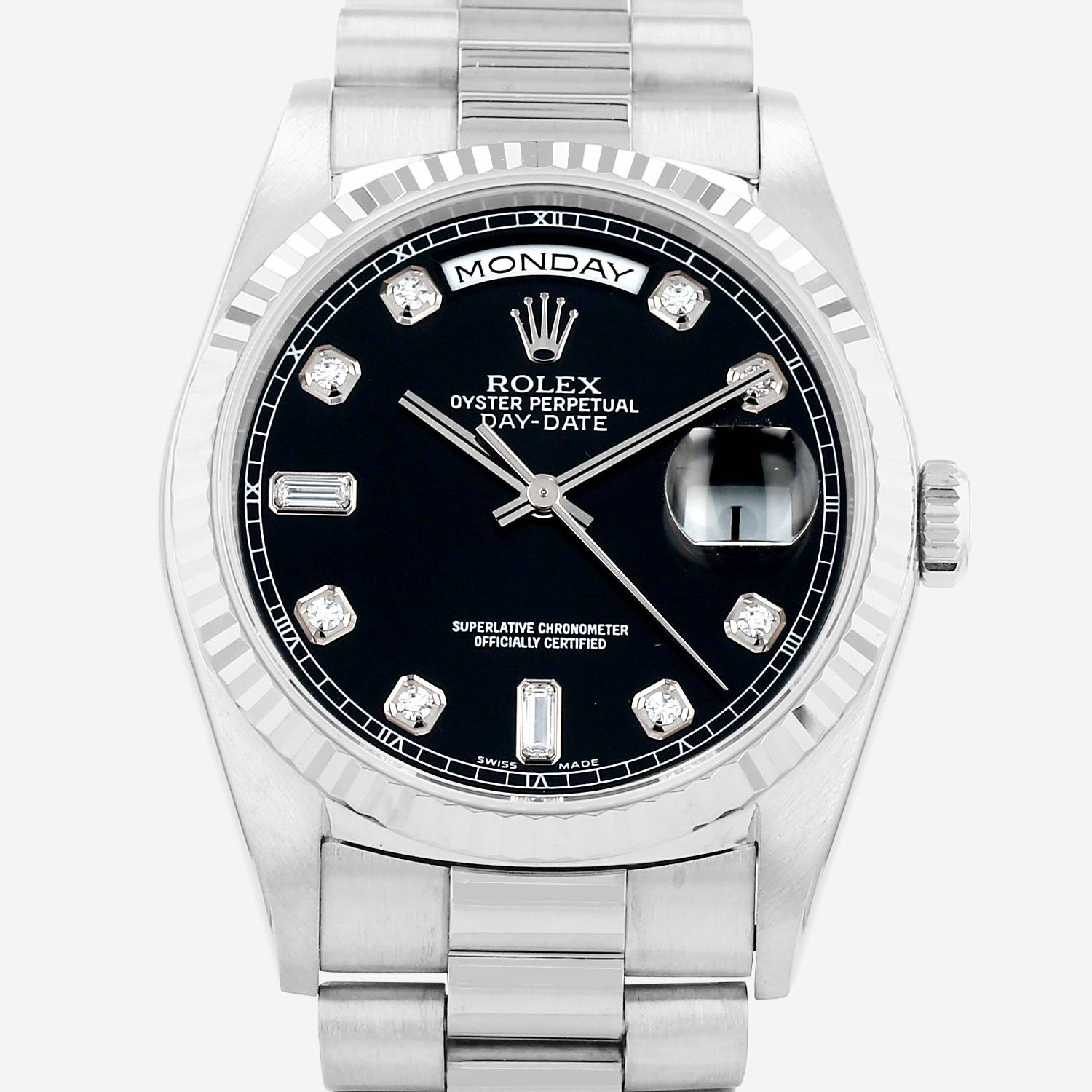 Rolex Day-Date  in white gold Ref: Rolex - 118239  Circa 1997
