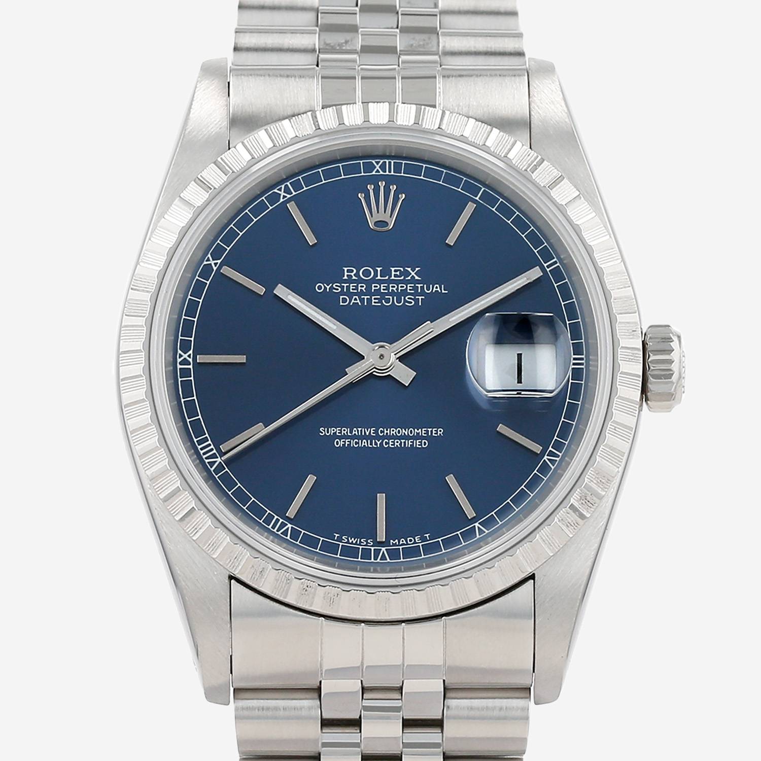 Montre Rolex Datejust en acier Ref: Rolex - 16220  Vers 1993
