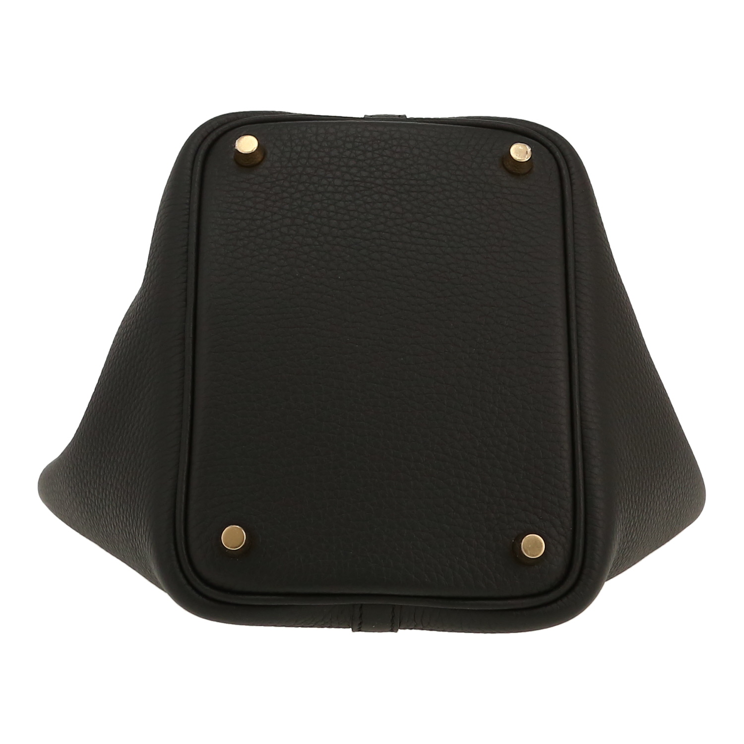 Sac à main Hermès  Picotin 18 cm en cuir togo noir - Detail D1