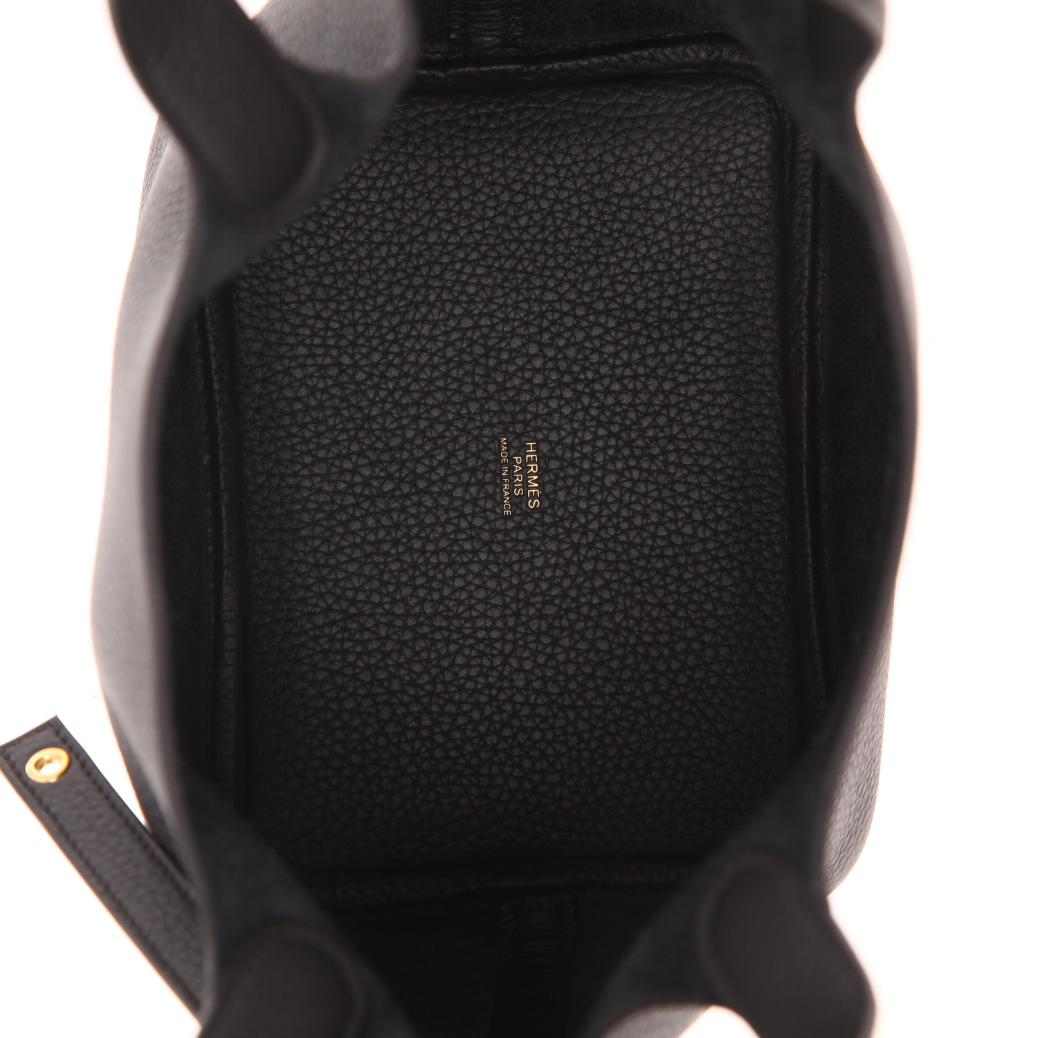 Sac à main Hermès  Picotin 18 cm en cuir togo noir - Detail D3