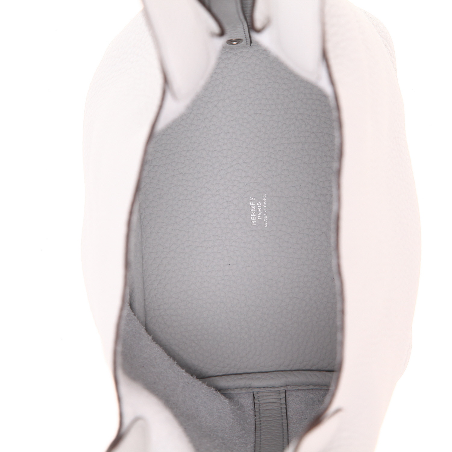 Bolso de mano Hermès  Picotin 18 cm en cuero taurillon clémence Bleu Lin - Detail D3