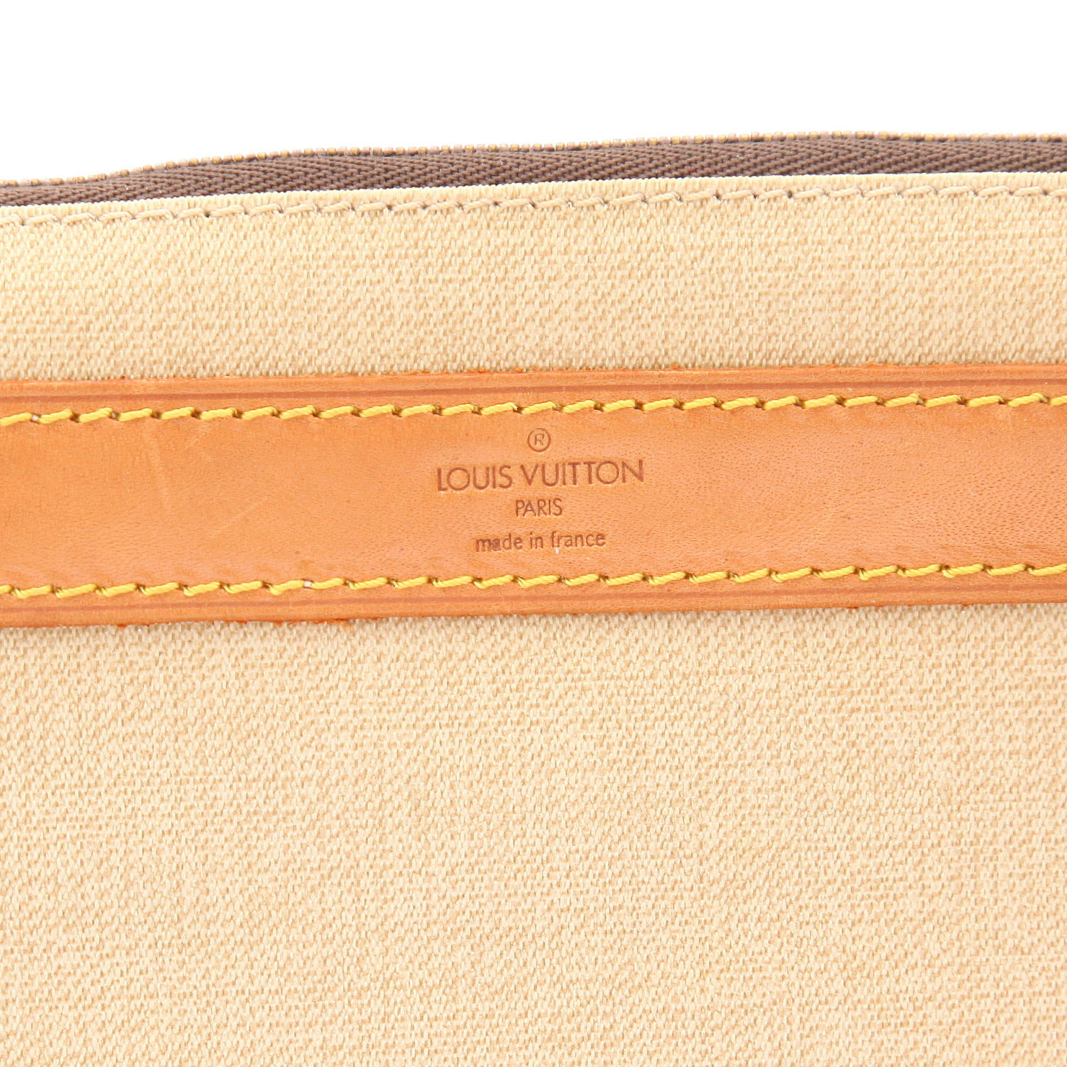 Louis Vuitton  Vanity in tela monogram cerata marrone e pelle naturale - Detail D2