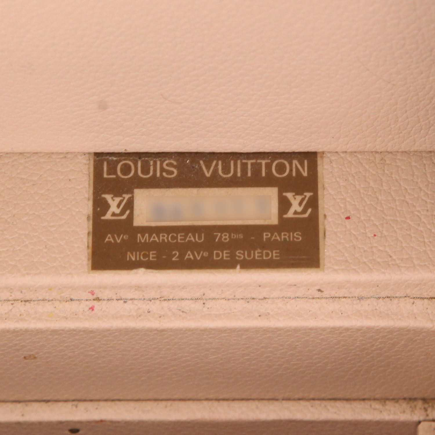 Vanity Louis Vuitton  Boîte à flacons en toile monogram et cuir marron - Detail D2
