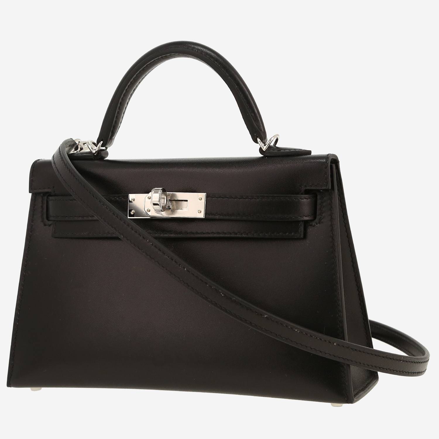 Hermès  Kelly 20 cm handbag  in black box leather