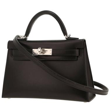 Borsa Hermès  Kelly 20 cm in pelle box nera