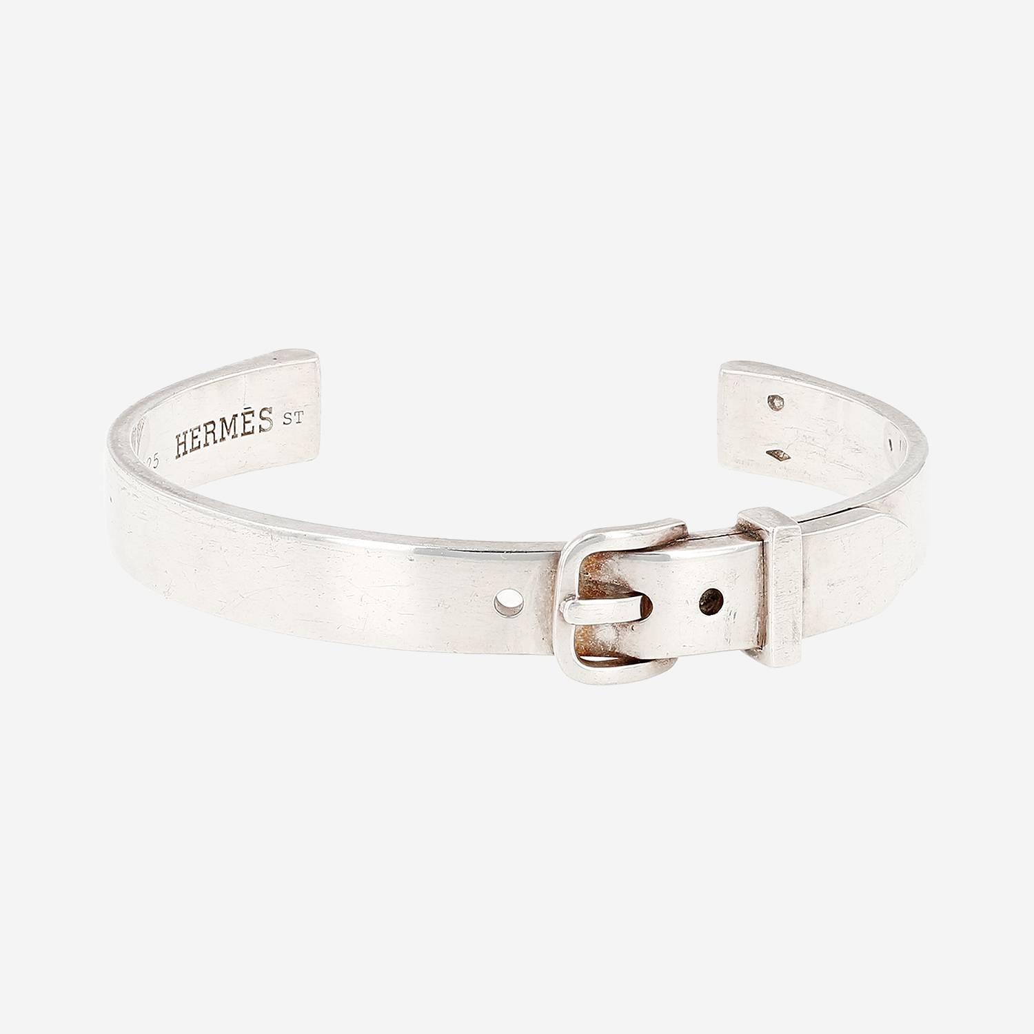 Bracelet demi-jonc Hermès Ceinture en argent