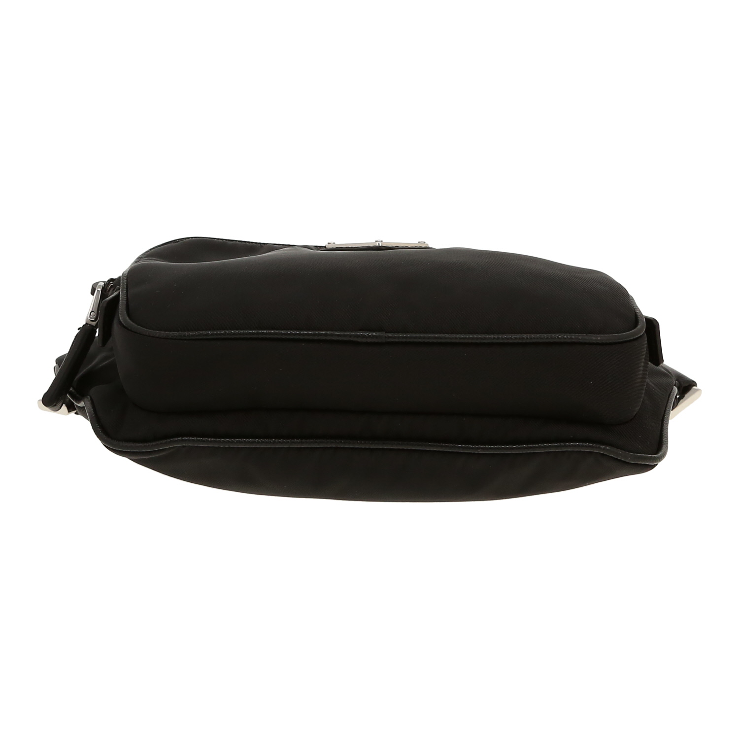 Sac bandoulière Prada  Nylon en toile noire - Detail D1