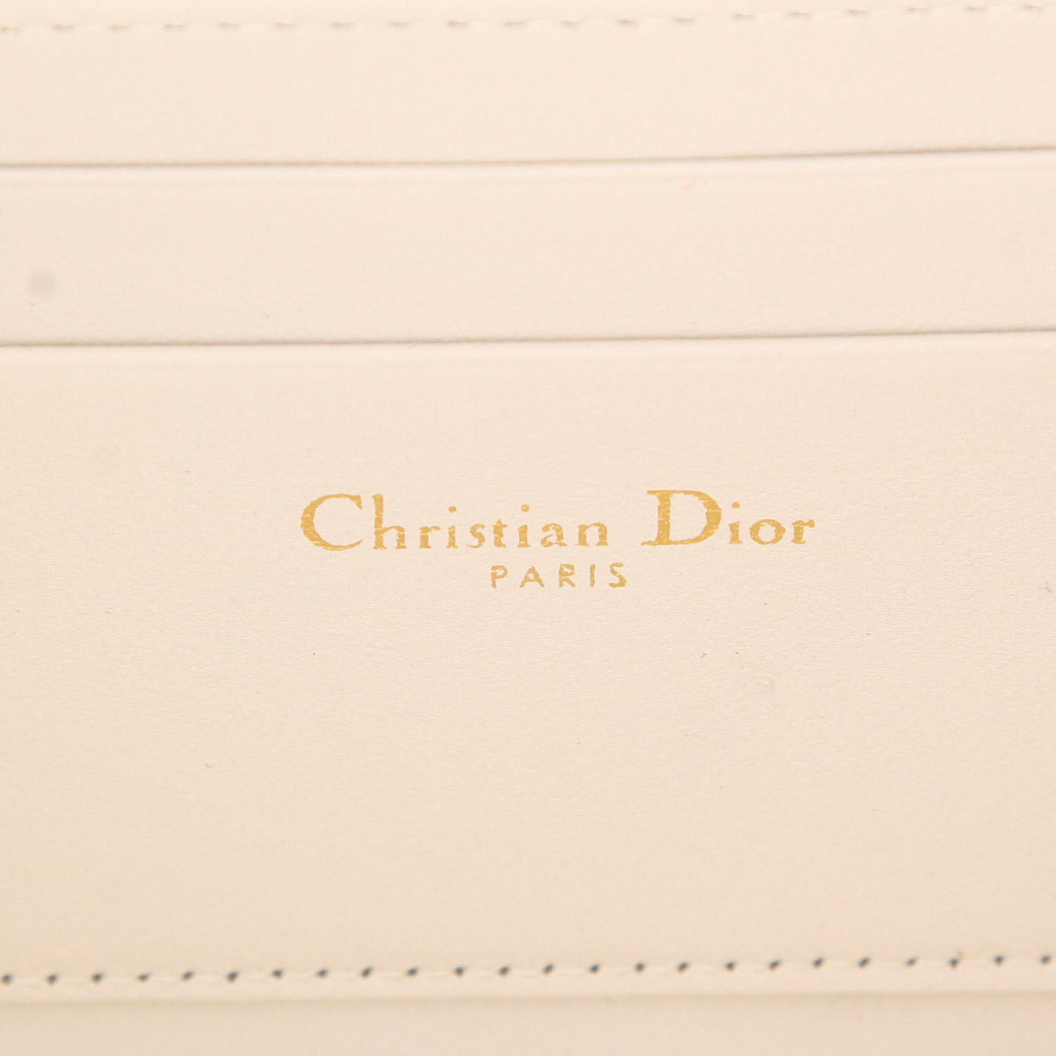 Borsa a tracolla Dior  Caro in pelle cannage bianca - Detail D2