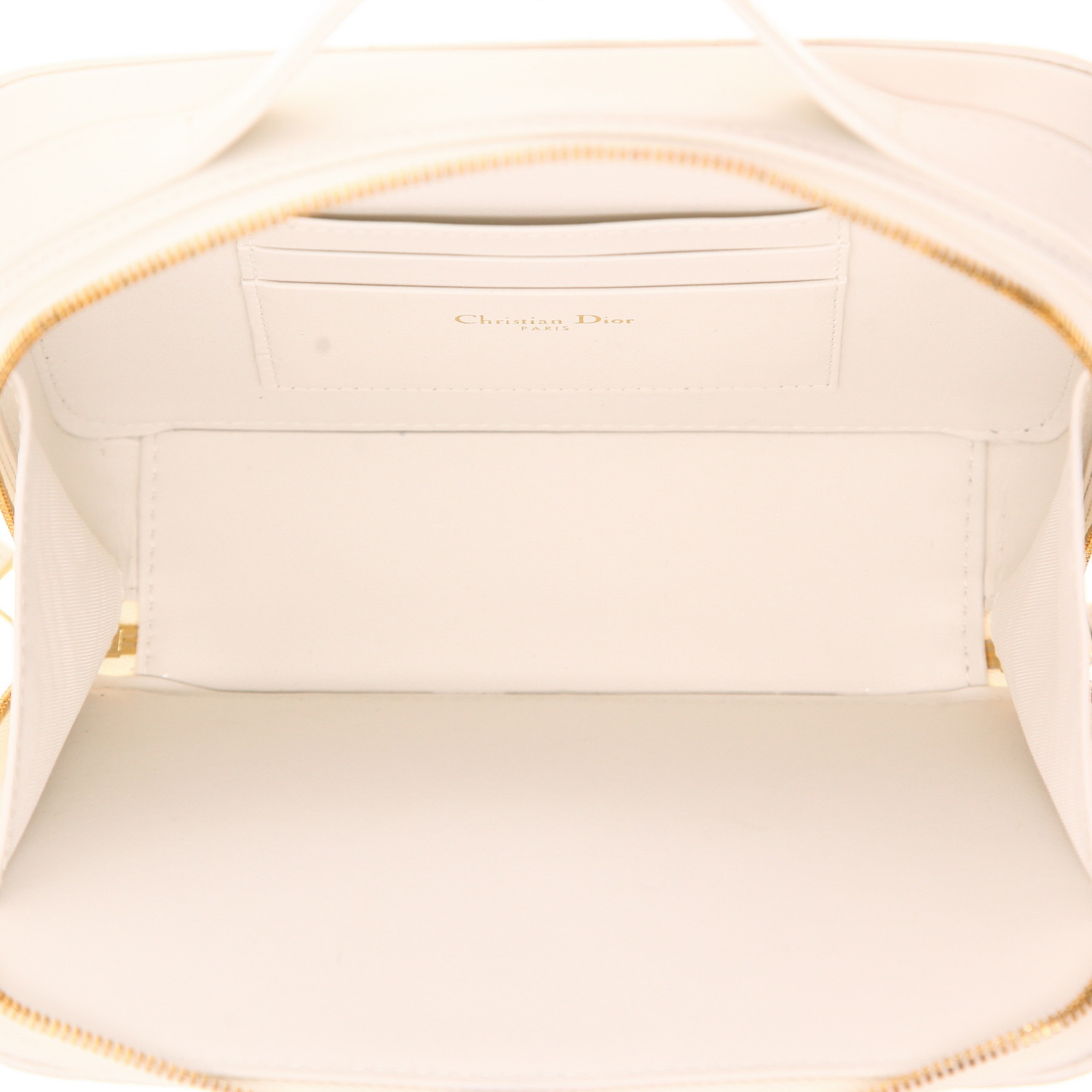 Borsa a tracolla Dior  Caro in pelle cannage bianca - Detail D3