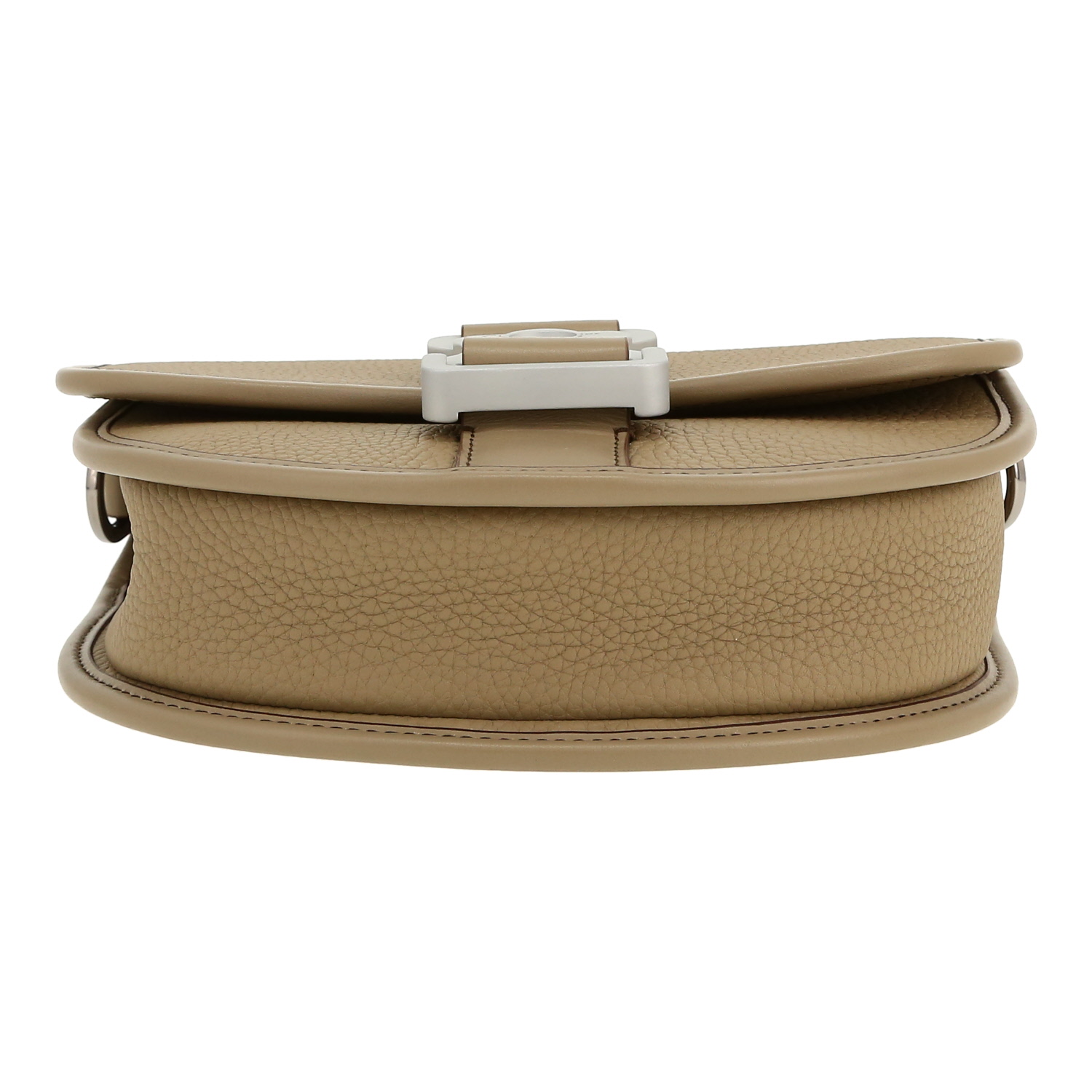 Sac bandoulière Dior  Gallop en cuir grainé taupe - Detail D1