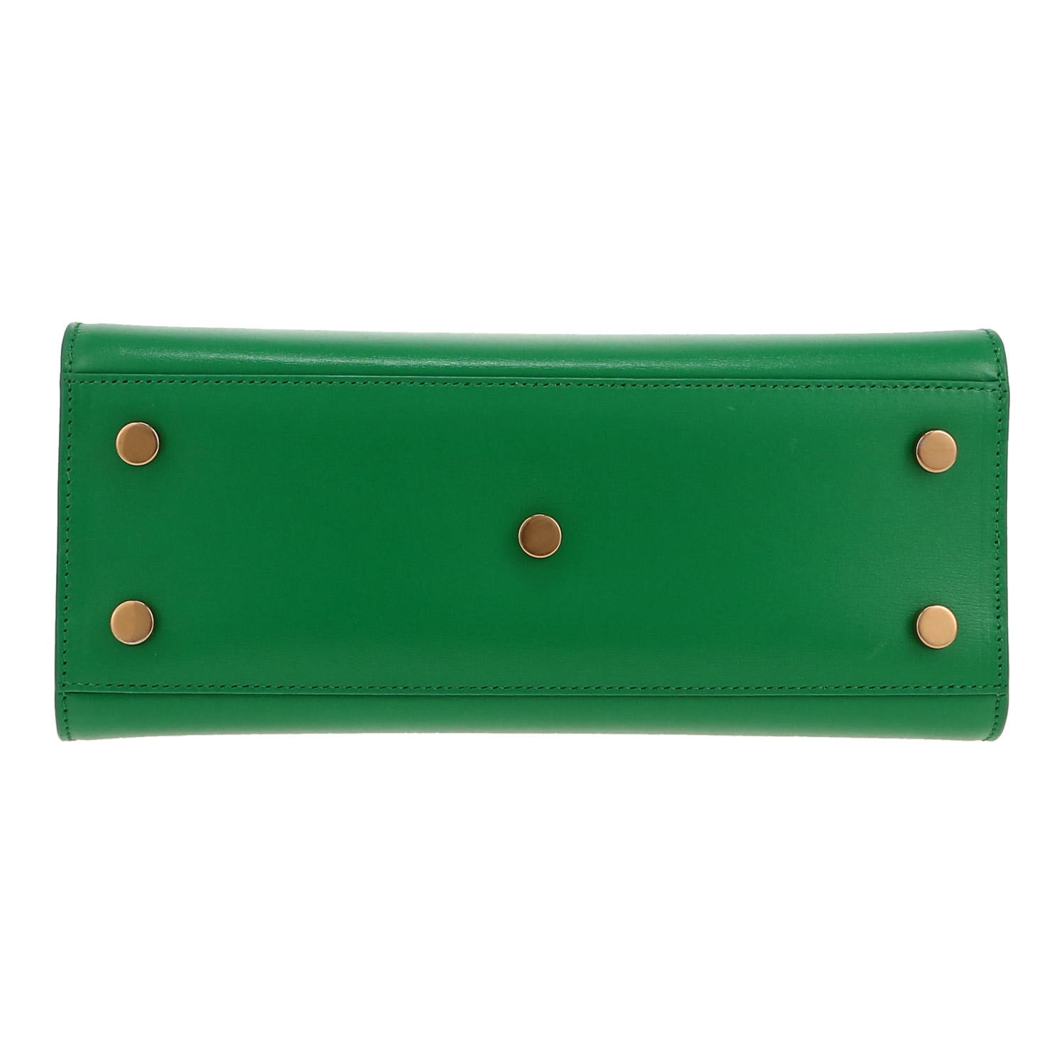 Bolso de mano Saint Laurent  Sac de jour Baby en cuero verde - Detail D1