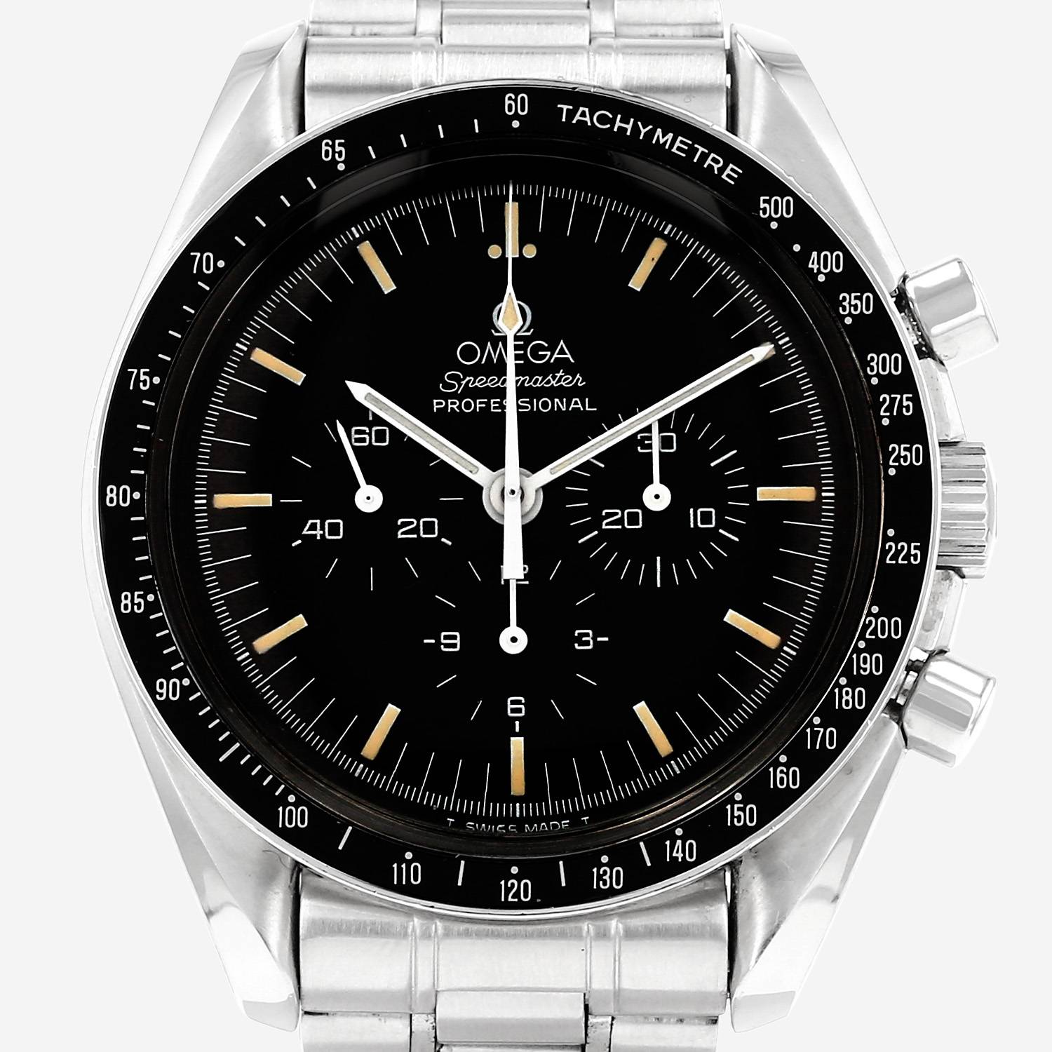 Orologio Omega Speedmaster in acciaio Ref: Omega - 145 0022  Circa 1990
