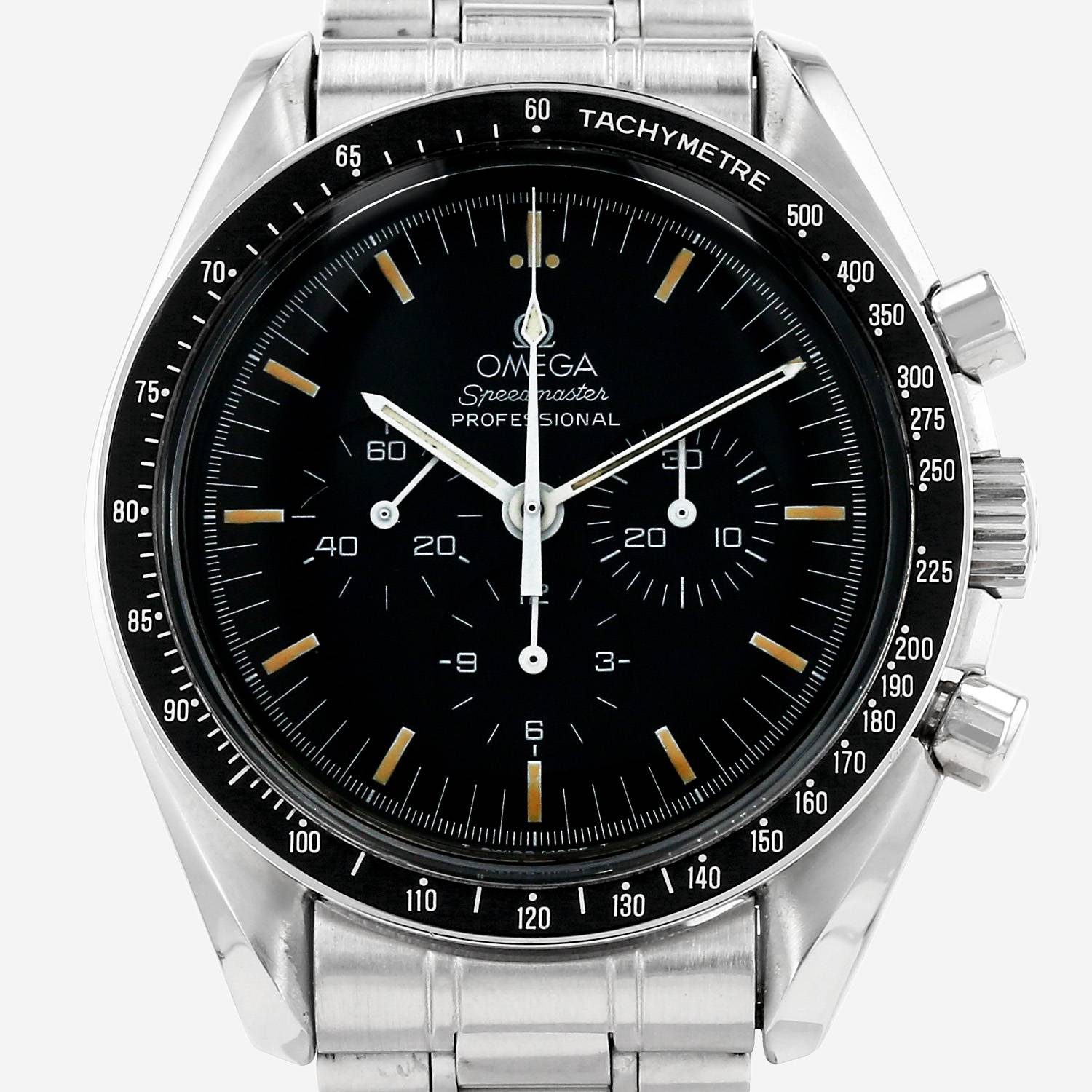 Orologio Omega Speedmaster in acciaio Ref: Omega - 145022  Circa 1990