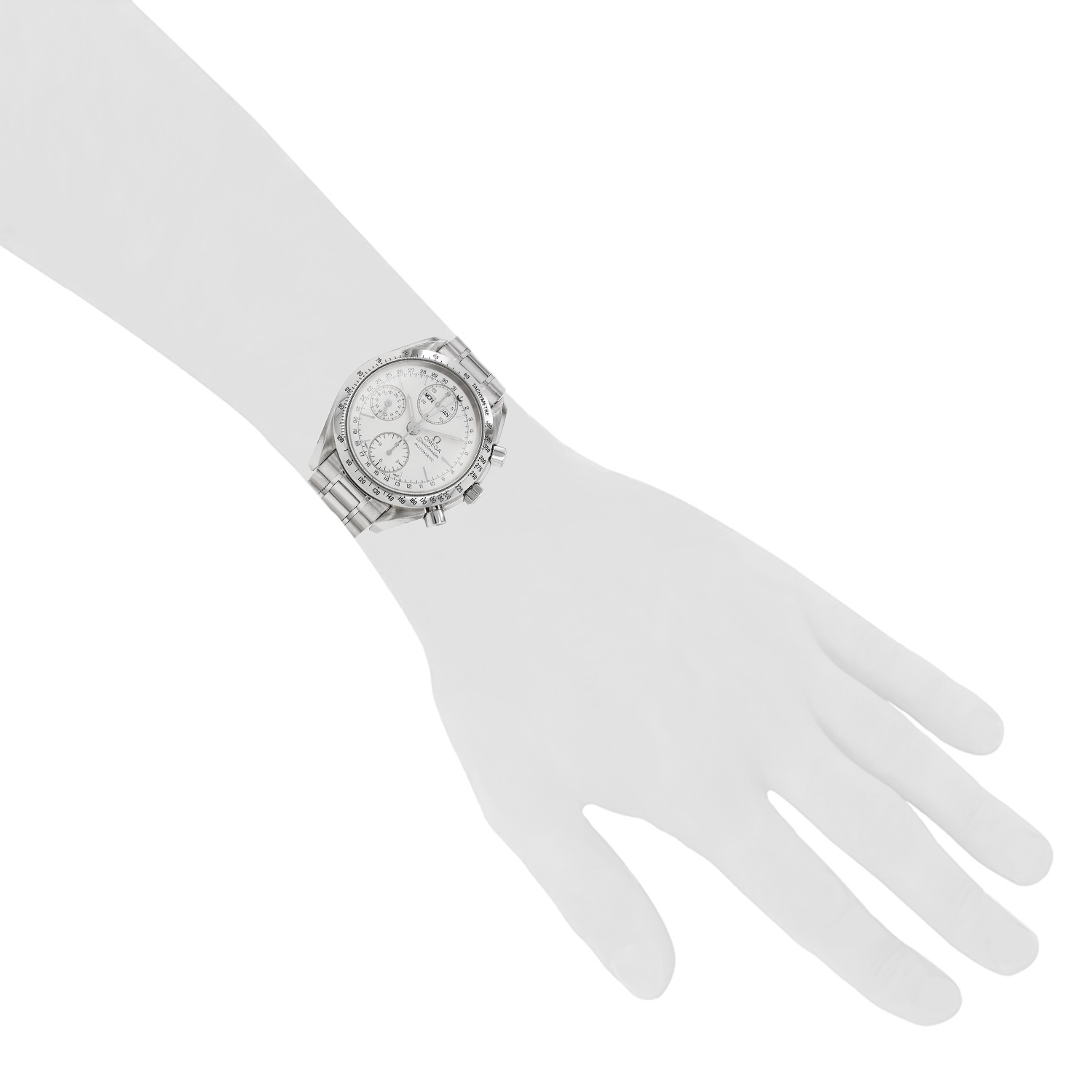 Omega Speedmaster  in stainless steel Ref: Omega - 175 0044  Circa 1990 - Detail D1
