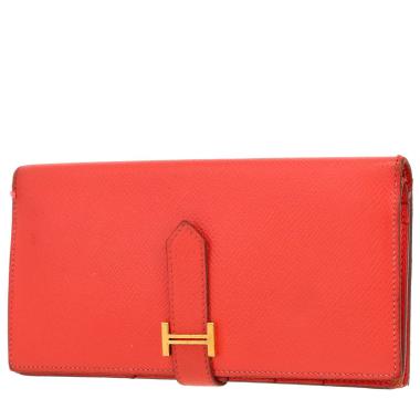 Hermès  Bearn wallet  in pink epsom leather