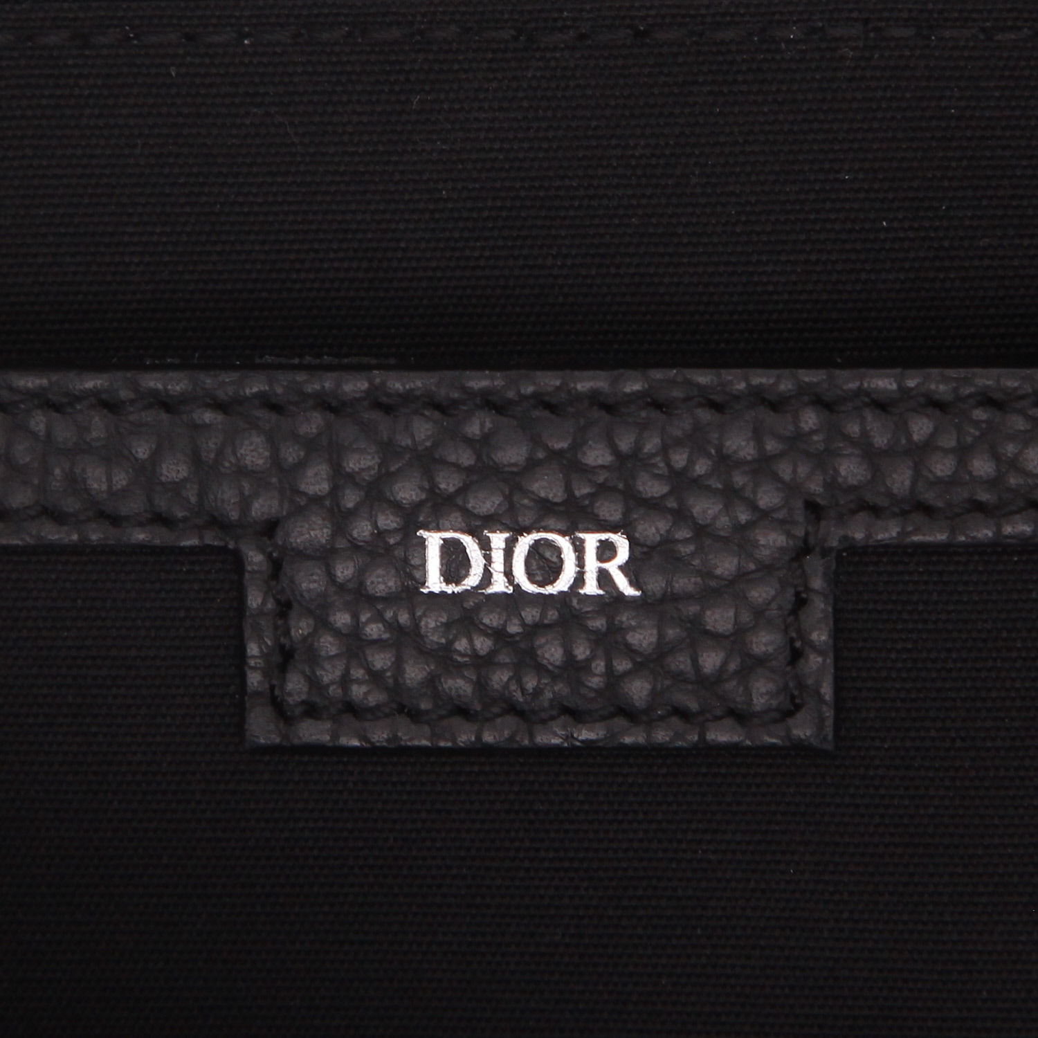 Borsa a tracolla Dior  Hit the Road in pelle martellata nera - Detail D2