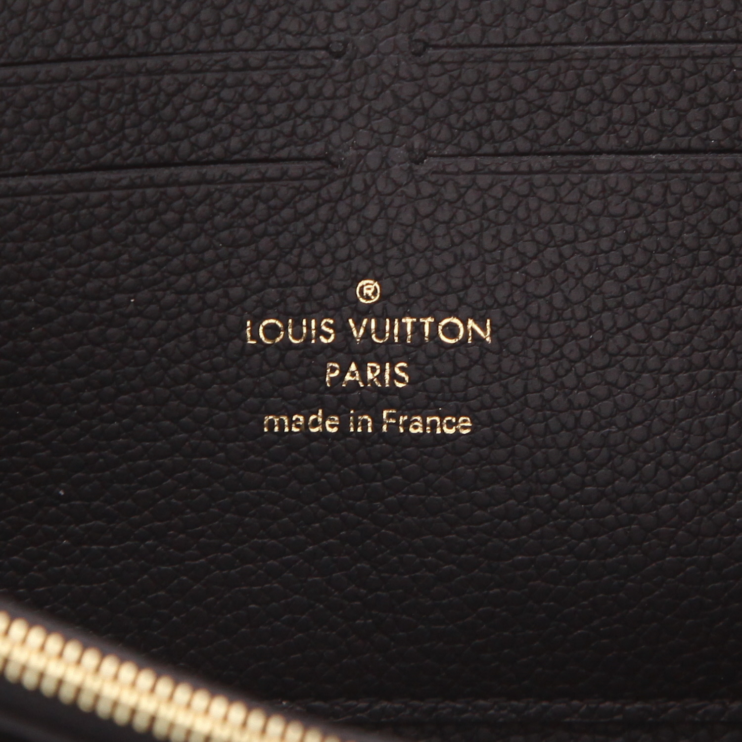 Billetera Louis Vuitton  Clémence en cuero monogram huella negro - Detail D2