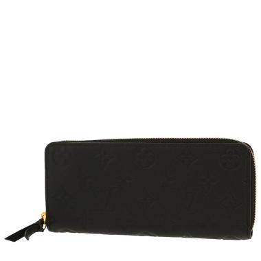 Louis Vuitton  Clémence wallet  in black empreinte monogram leather