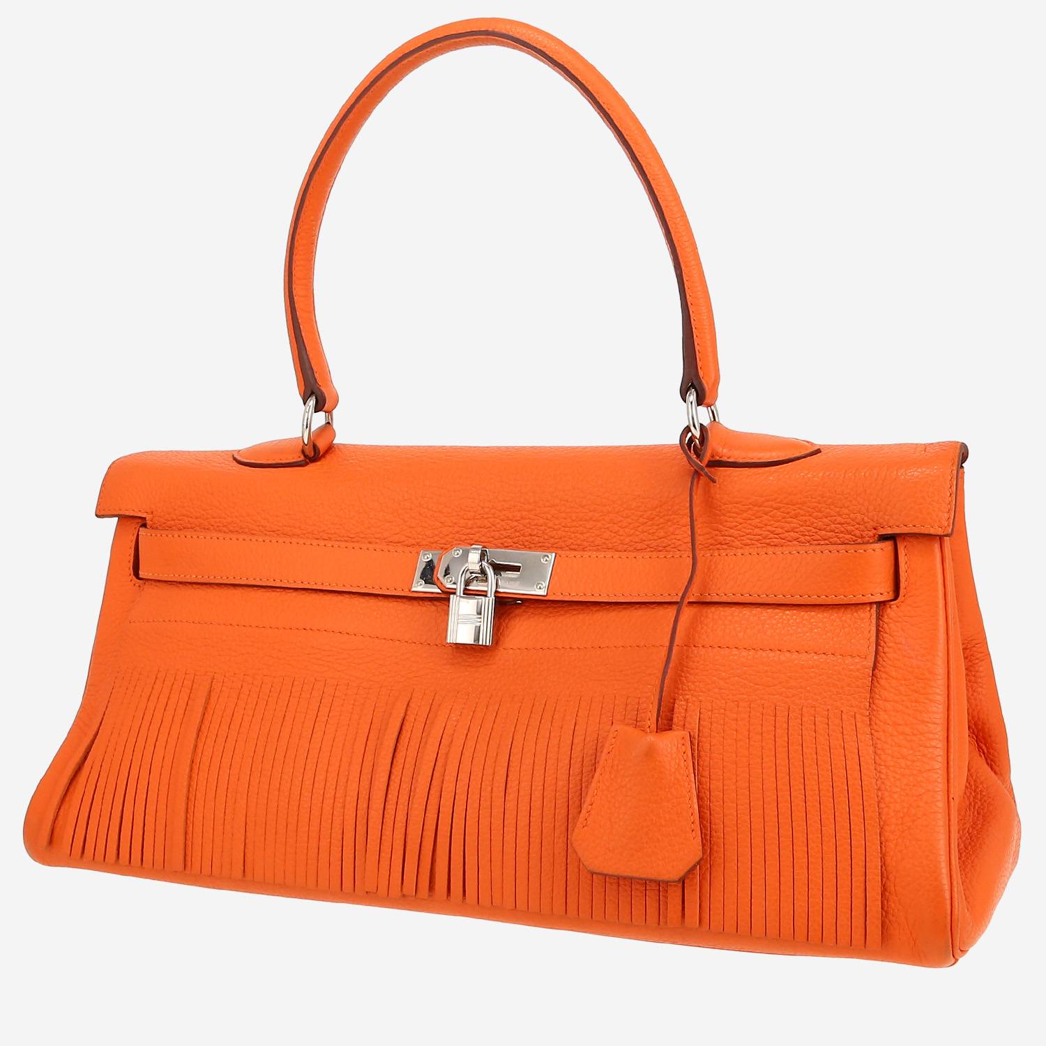 Hermès  Kelly Shoulder handbag  in orange togo leather