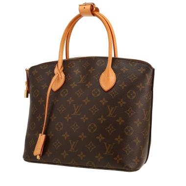 Louis Vuitton  Lockit handbag  in brown monogram canvas  and natural leather