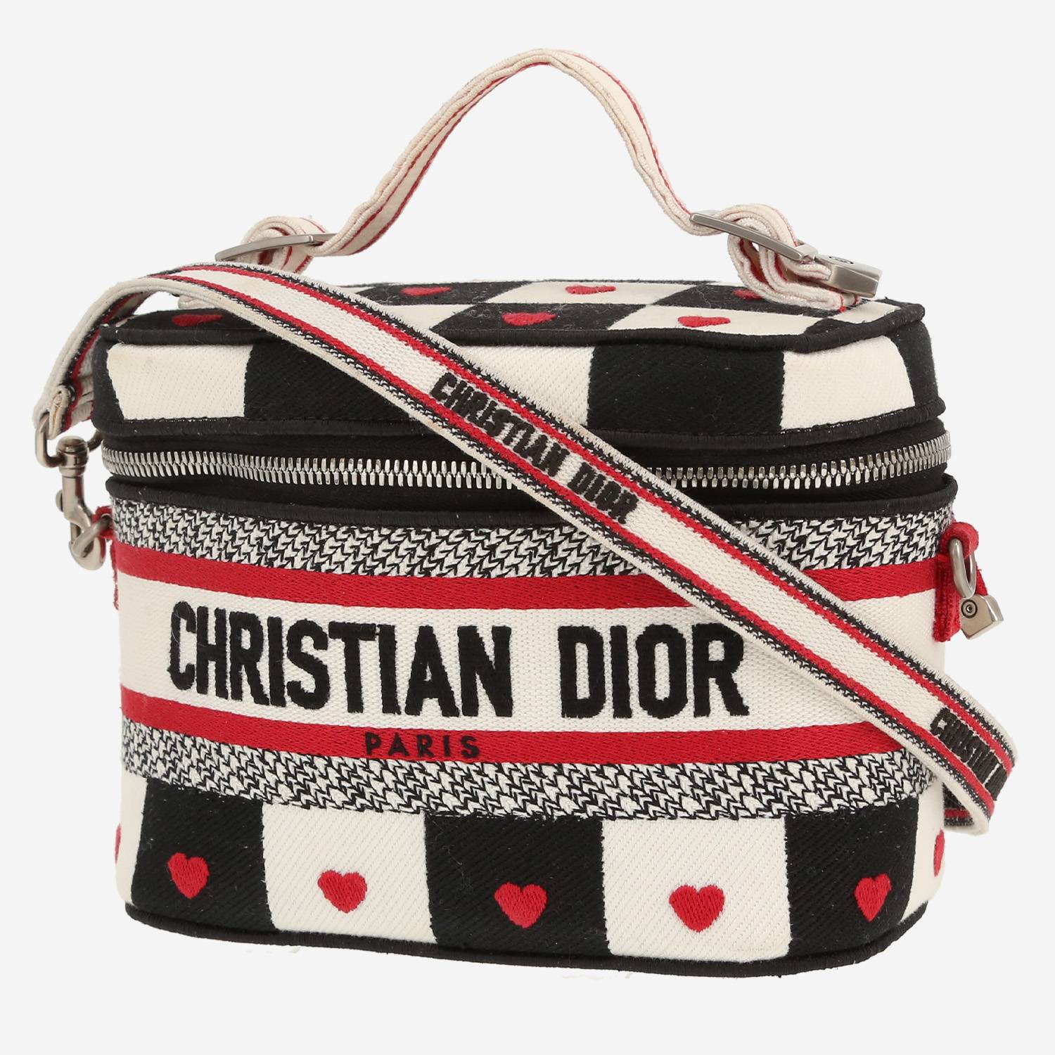 Dior  Travel Vanity vanity case  in black, white and red canvas