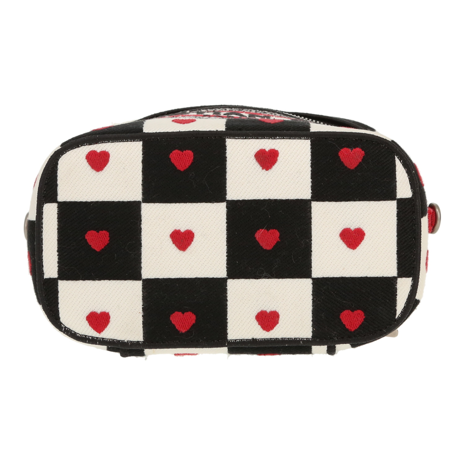 Beauty Dior  Travel Vanity in tela nera bianca e rossa - Detail D1