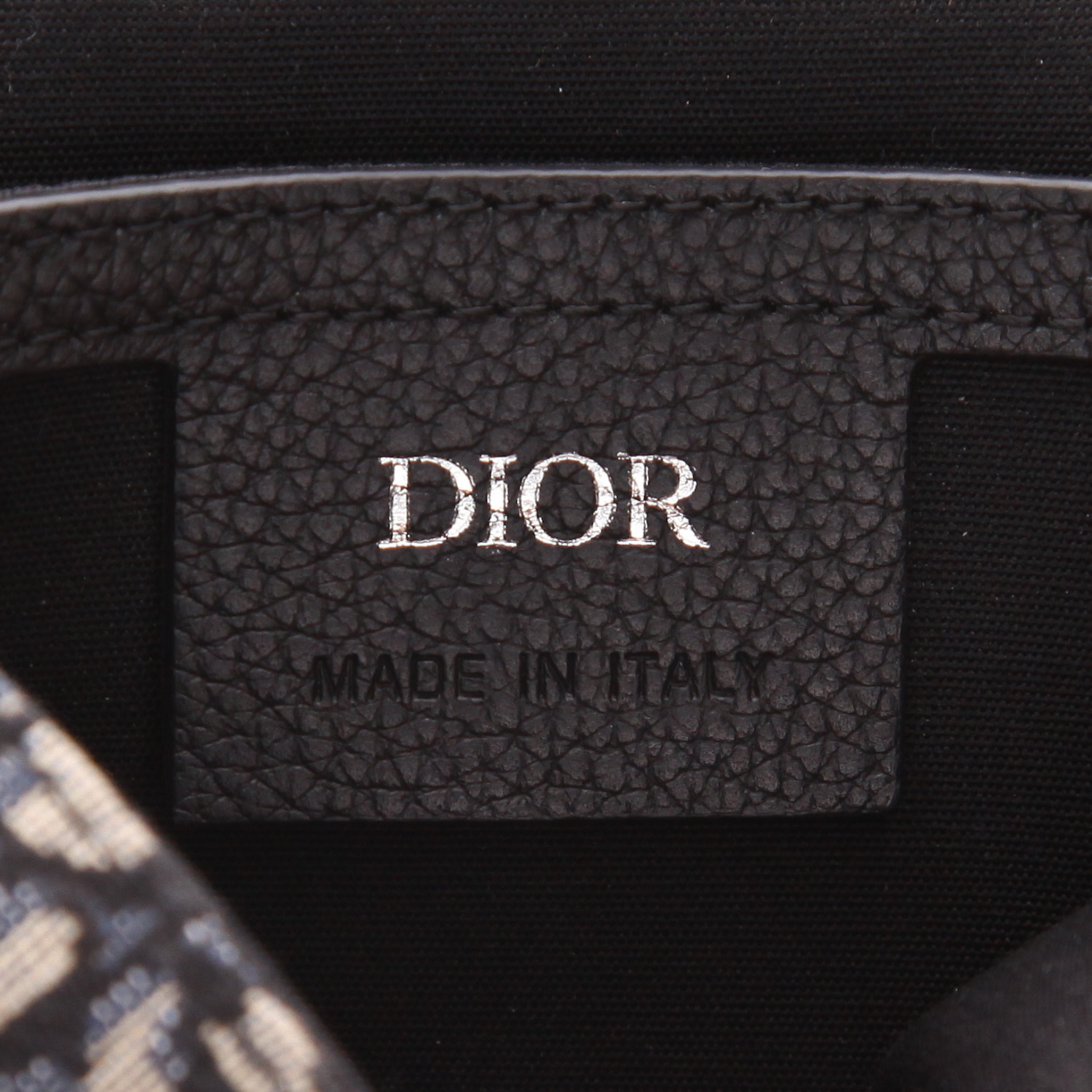 Borsa a tracolla Dior  Gallop in tessuto a monogramma Oblique blu marino e pelle nera - Detail D2