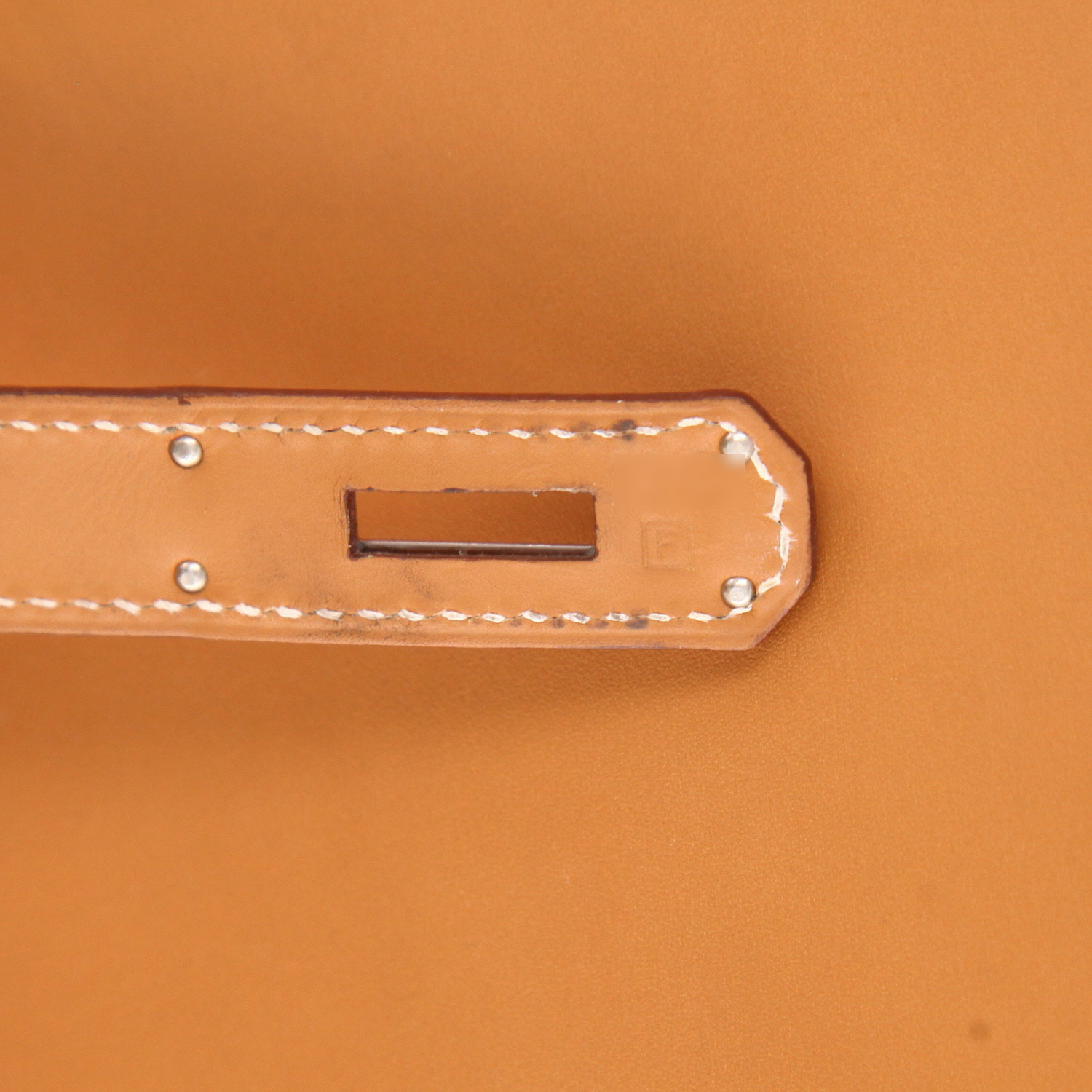 Sac à main Hermès  Birkin 30 cm en cuir Chamonix gold - Detail D4