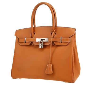 Sac à main Hermès  Birkin 30 cm en cuir Chamonix gold