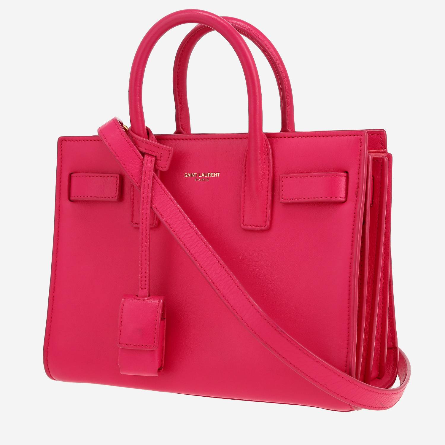 Sac bandoulière Saint Laurent  Sac de jour Nano en cuir rose