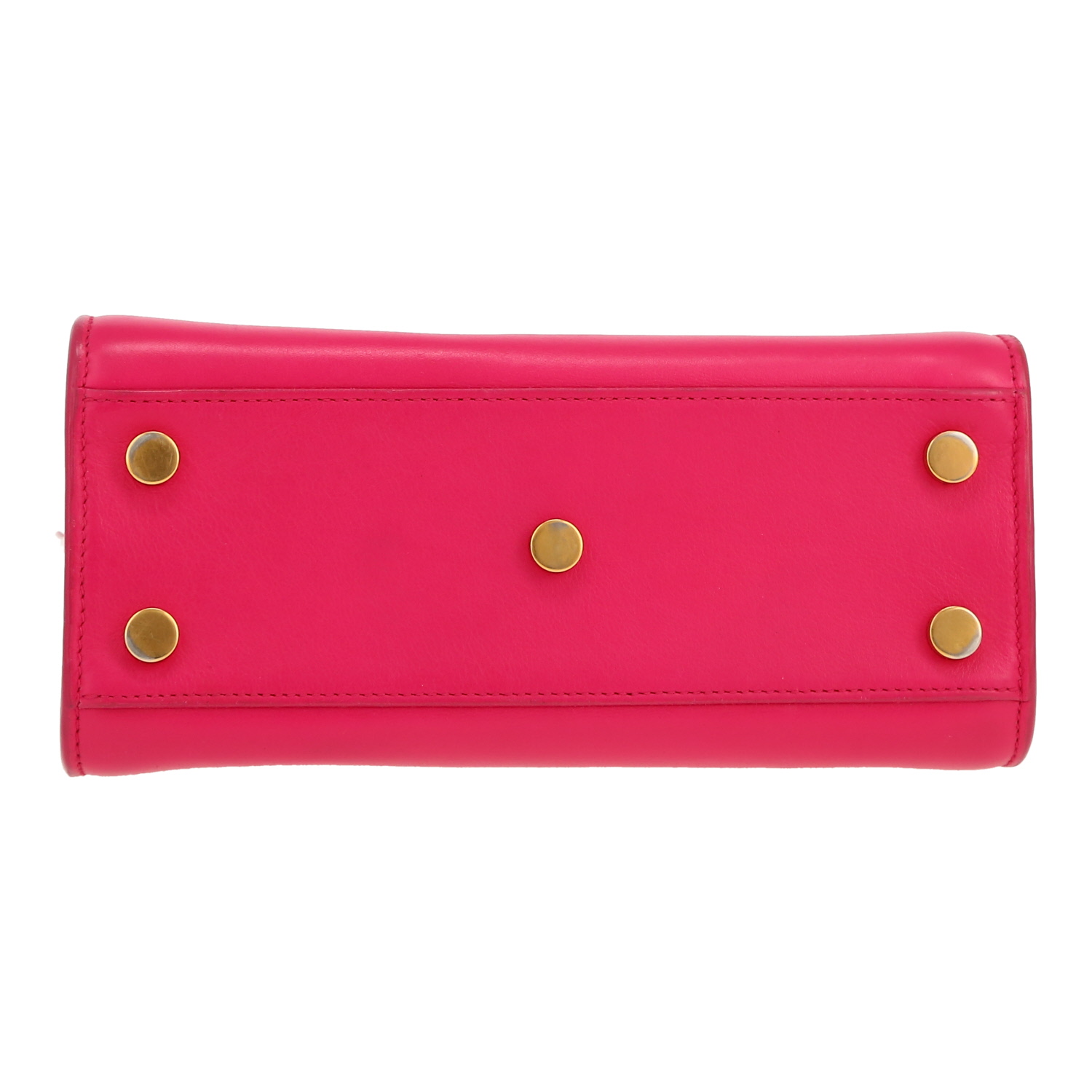 Bolso bandolera Saint Laurent  Sac de jour Nano en cuero rosa - Detail D1