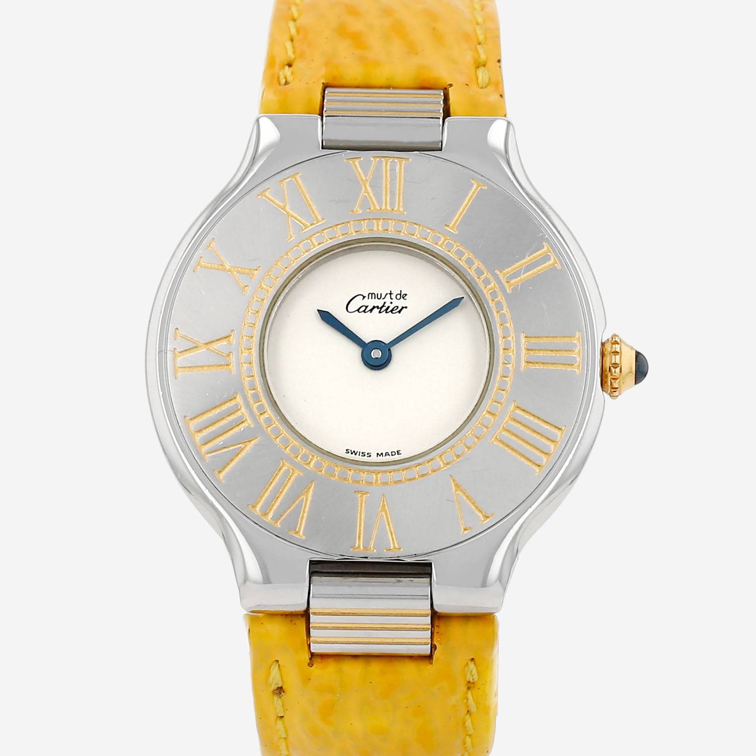 Cartier Must 21  in gold plated and stainless steel Ref: Must 21  Circa 1990