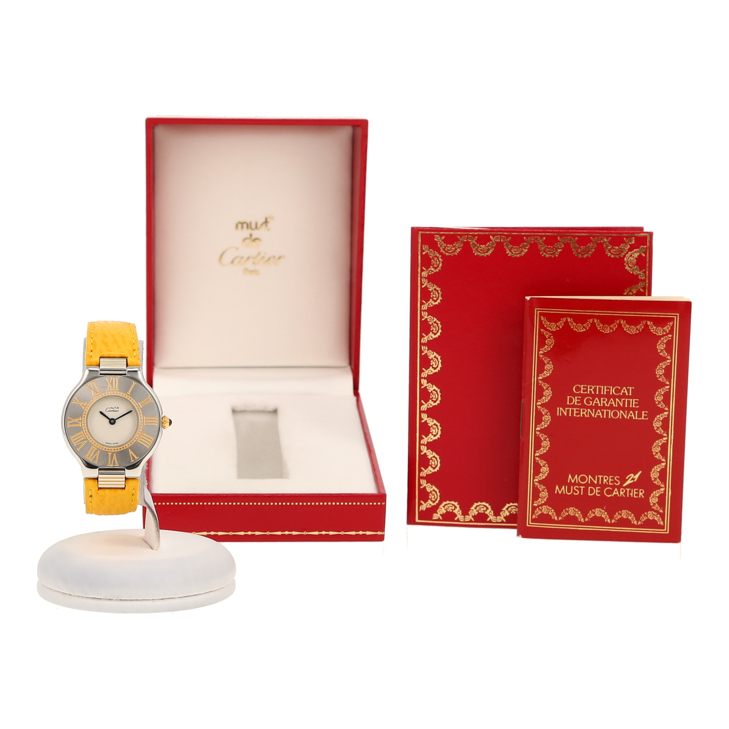 Reloj Cartier Must 21 de oro chapado y acero Ref: Must 21  Circa 1990 - Detail D2