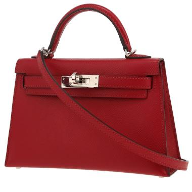 Hermès  Kelly 20 cm handbag  in pomegranate red epsom leather
