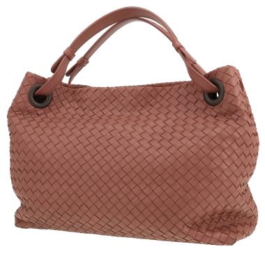 Bolso de mano Bottega Veneta   en cuero intrecciato rosa