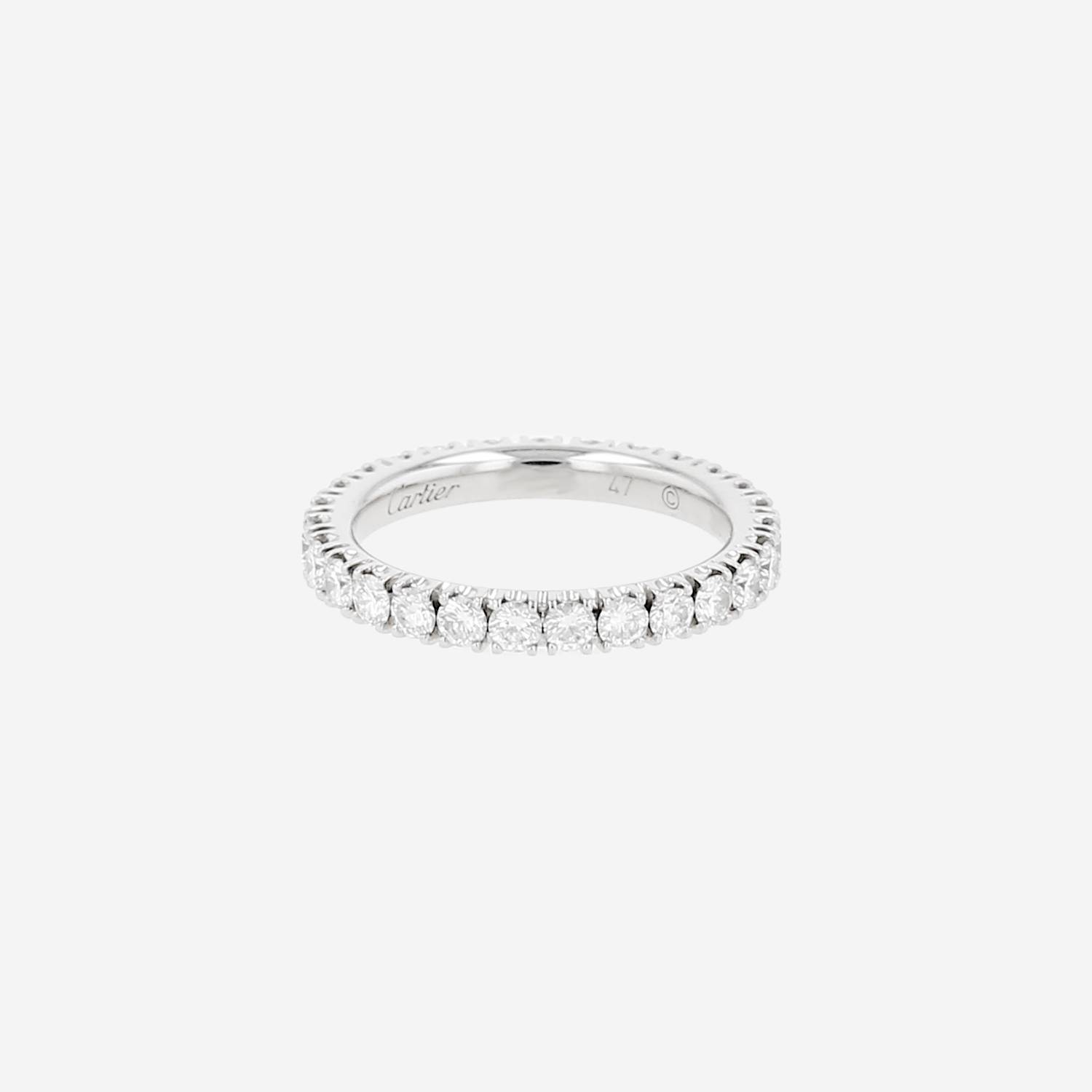 Fede nuziale Cartier Etincelle in platino e diamanti