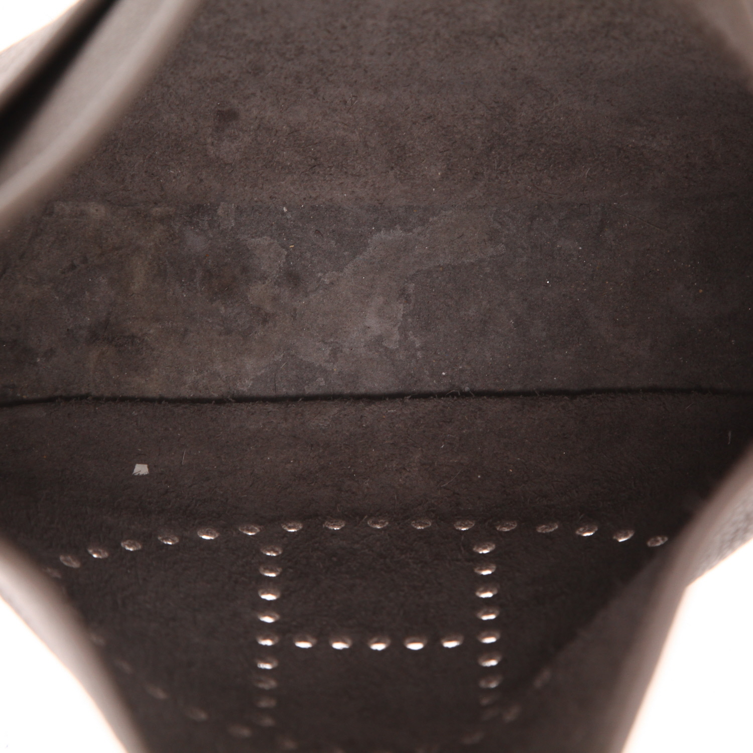 Borsa a tracolla Hermès  Evelyne 29 cm in pelle togo grigia - Detail D3