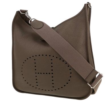 Hermès  Evelyne III shoulder bag  in grey togo leather