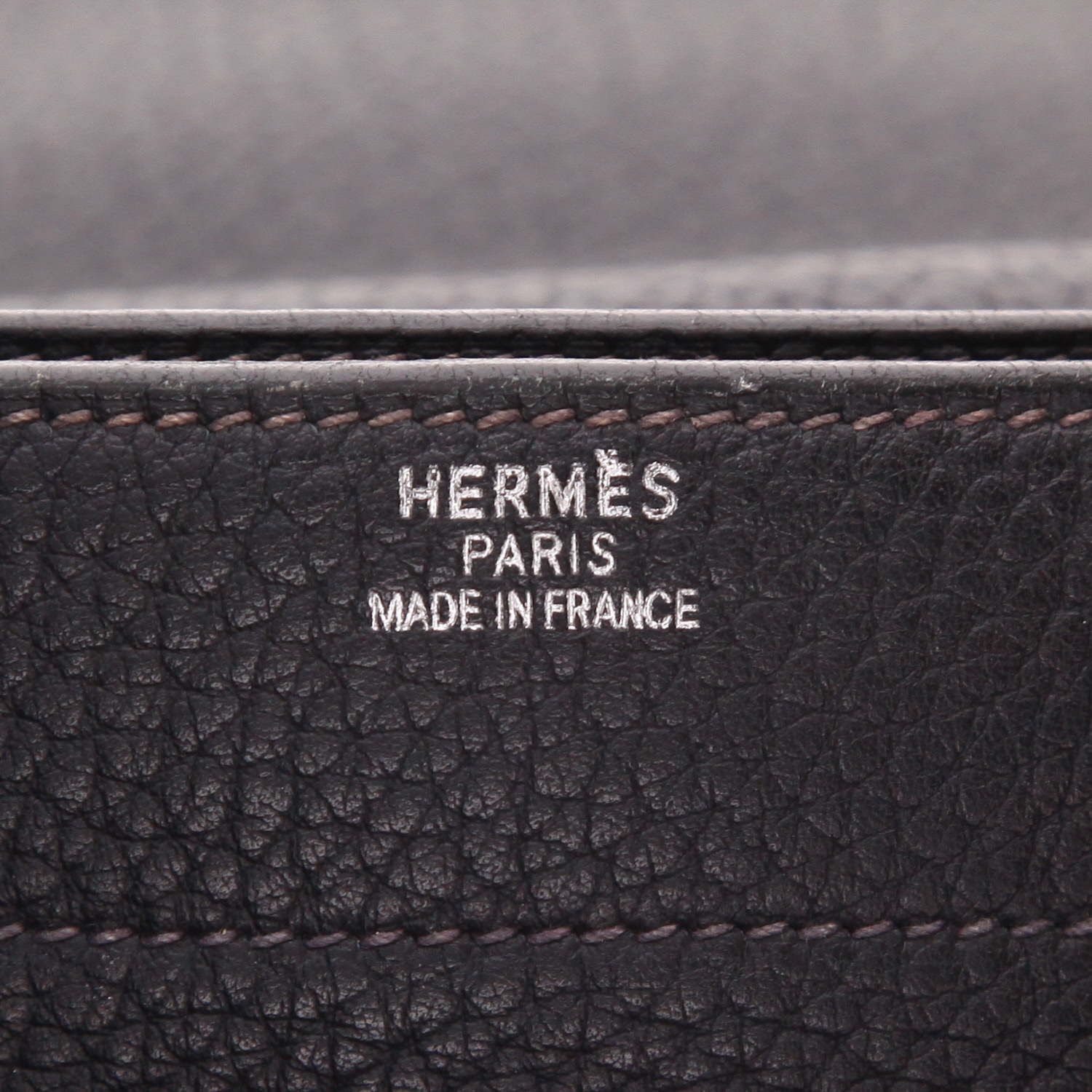 Porte-documents Hermès  Sac à dépêches en cuir togo noir - Detail D2
