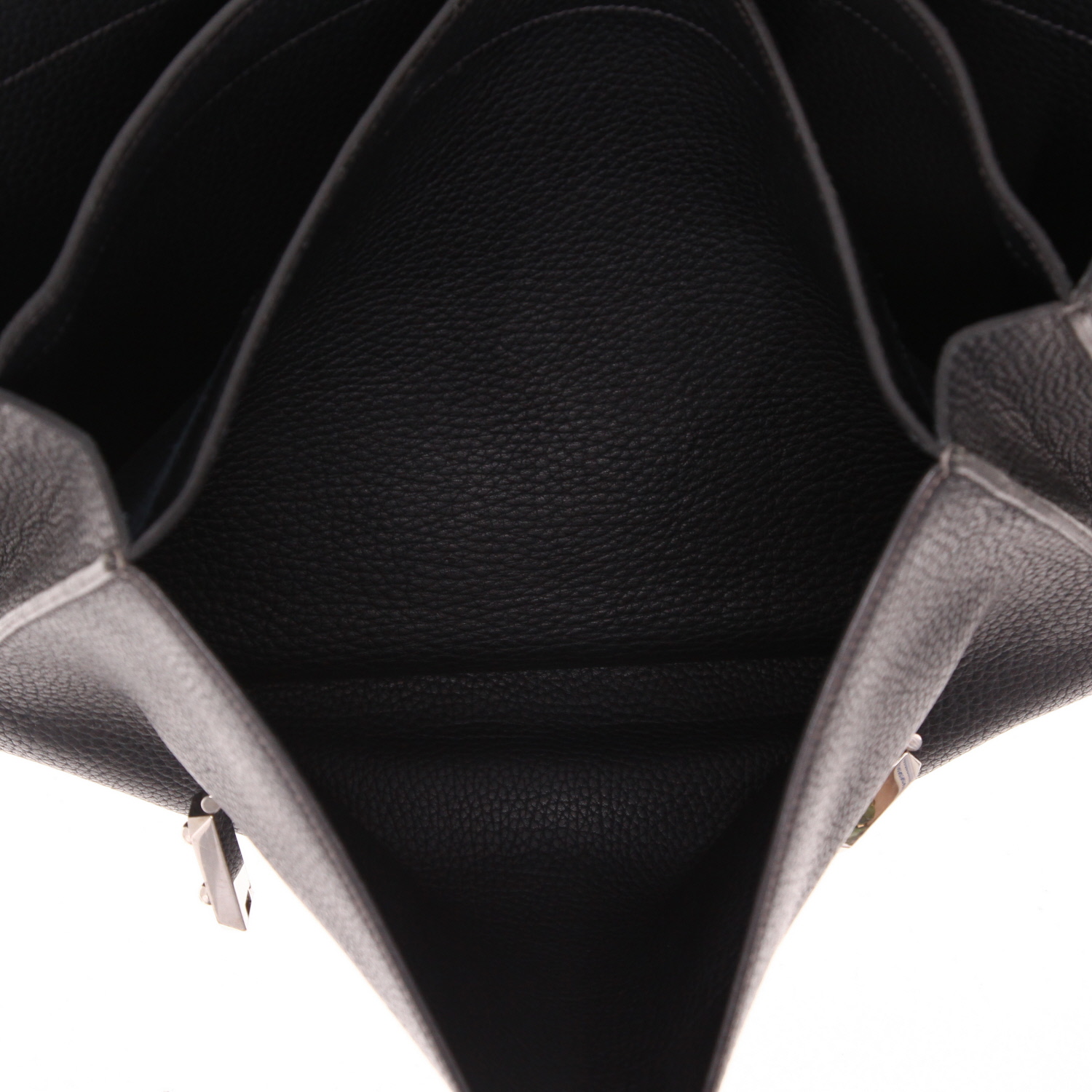 Porta-documentos Hermès  Sac à dépêches en cuero togo negro - Detail D5