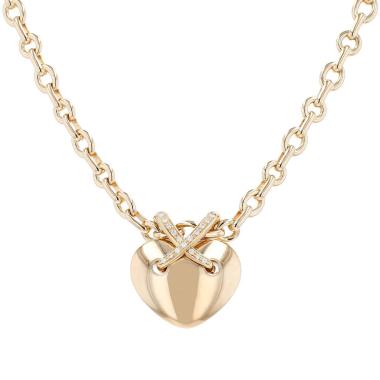 Collana Chaumet Lien modello grande in oro giallo e diamanti