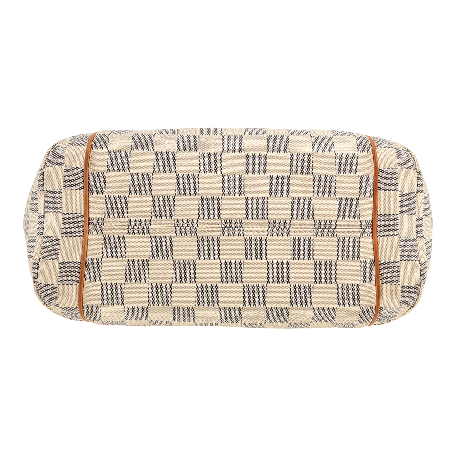 Sac à main Louis Vuitton  Totally en toile damier enduite azur et cuir naturel - Detail D1