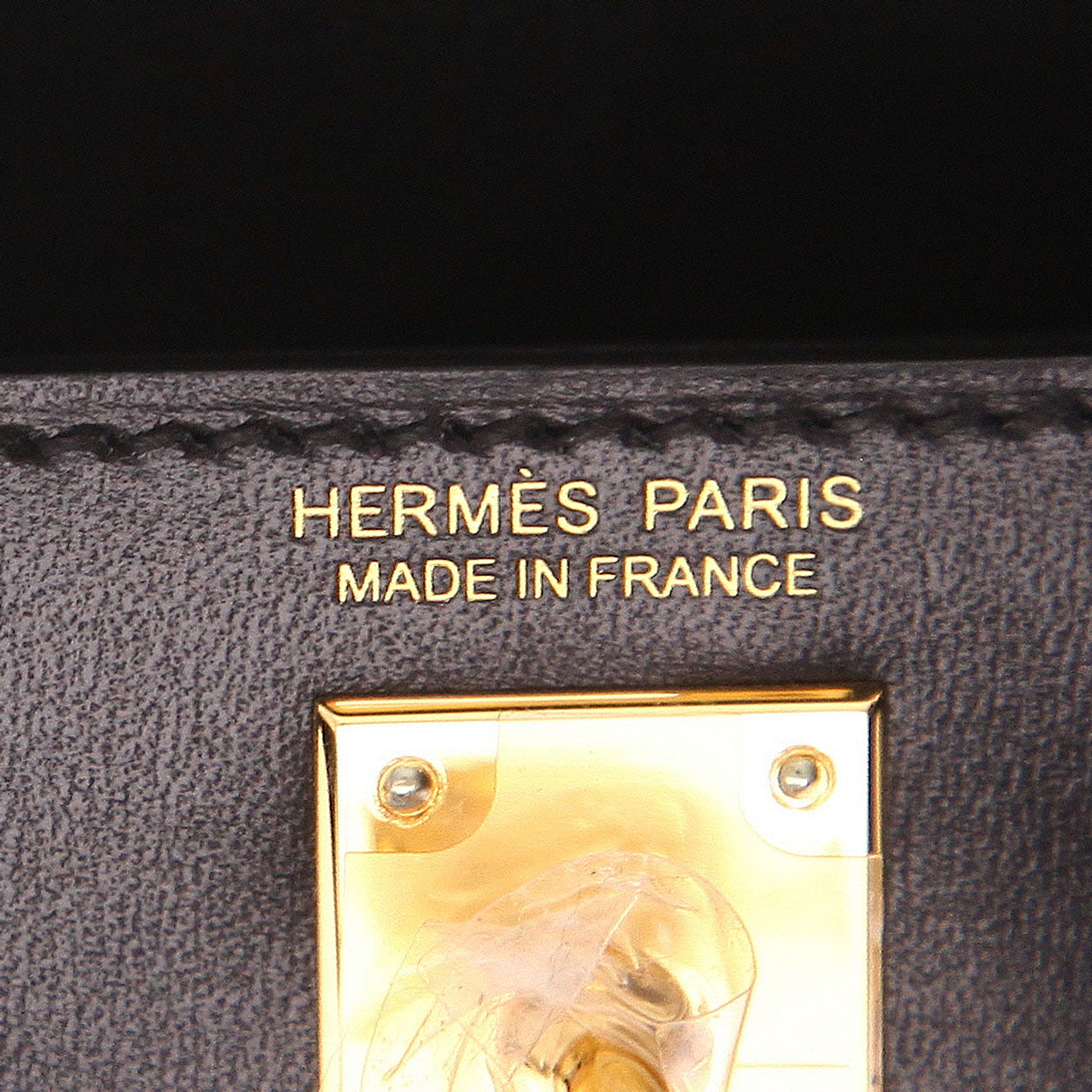 Borsa a tracolla Hermès  Kelly 20 cm in pelle box nera - Detail D2