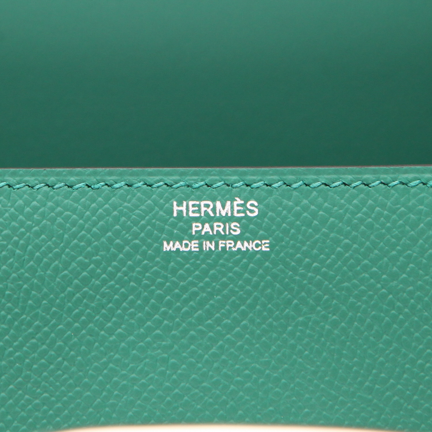 Hermès  Della Cavalleria Elan shoulder bag  in Vert Vertigo epsom leather - Detail D2