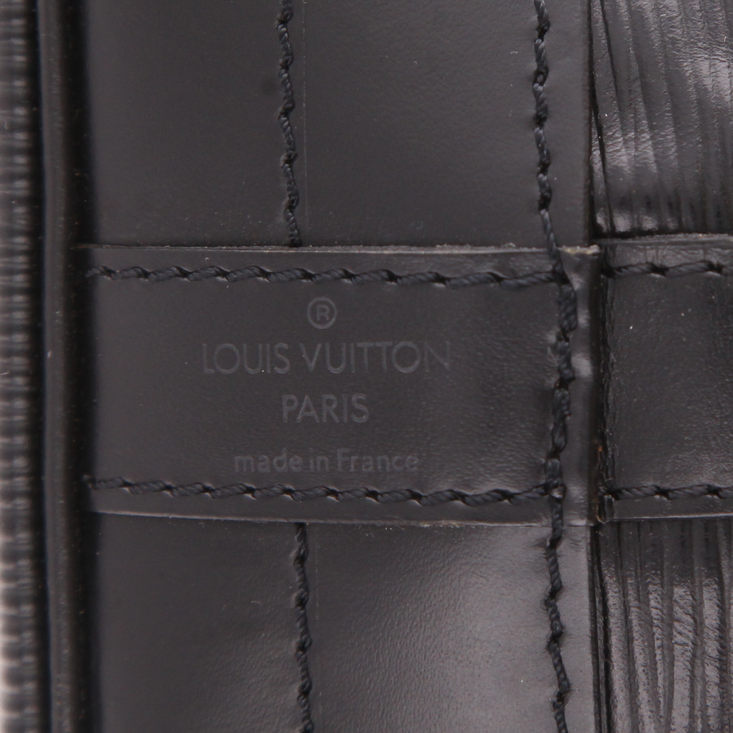 Bolso Cabás Louis Vuitton  Noé en cuero Epi negro y cuero liso negro - Detail D2