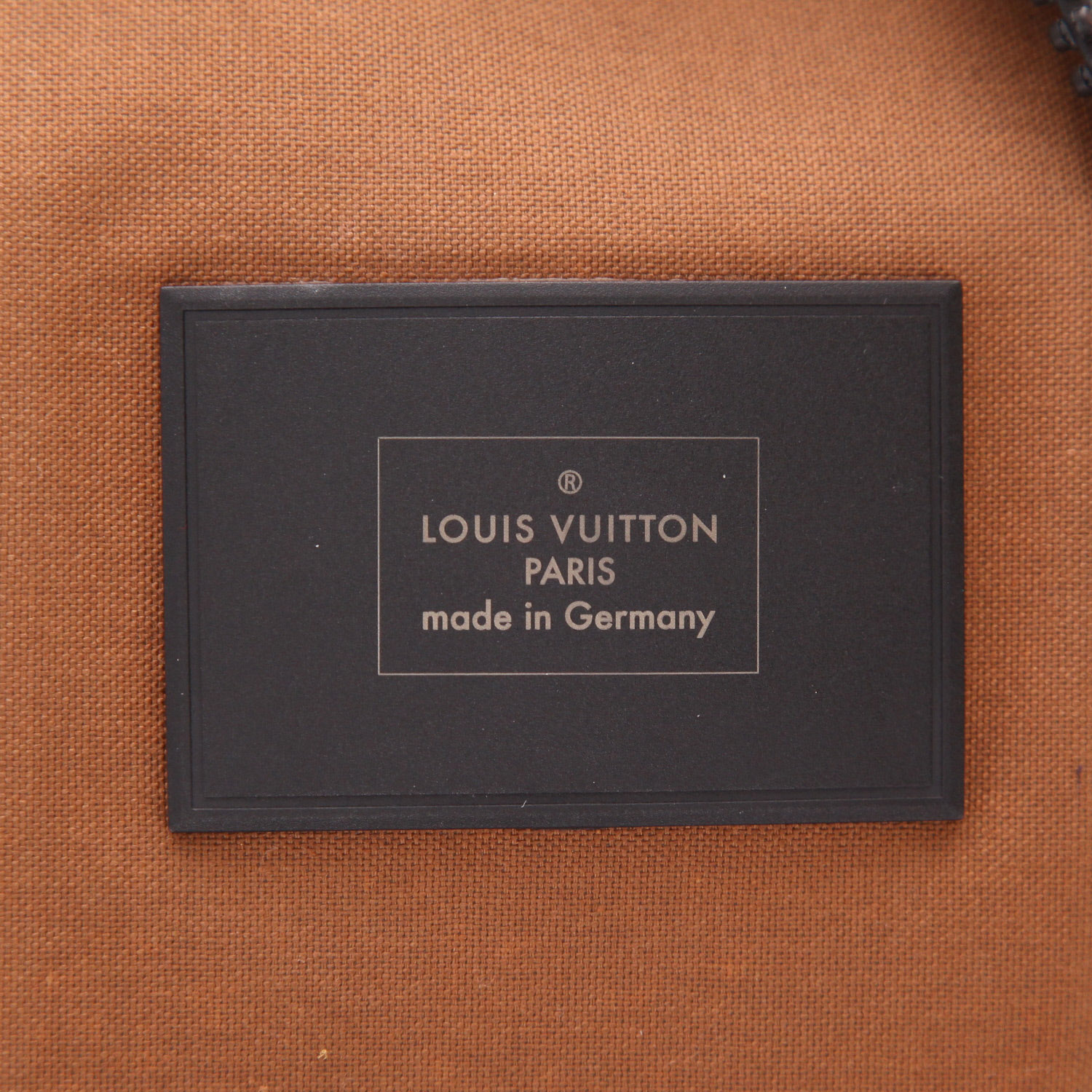 Bolsa de viaje Louis Vuitton  Keepall 55 en lona Monogram revestida marrón y cuero negro - Detail D2