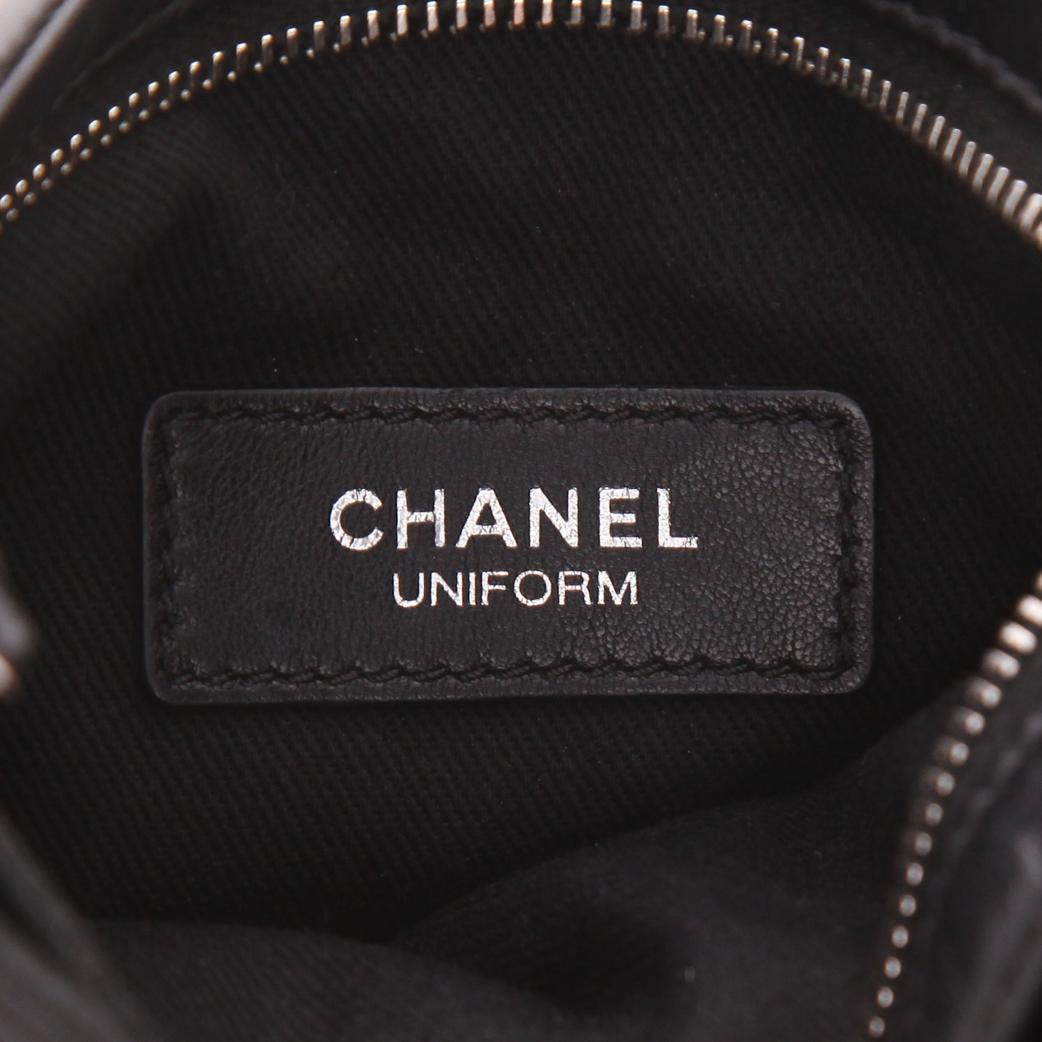 Pochette Chanel   in pelle trapuntata nera - Detail D2